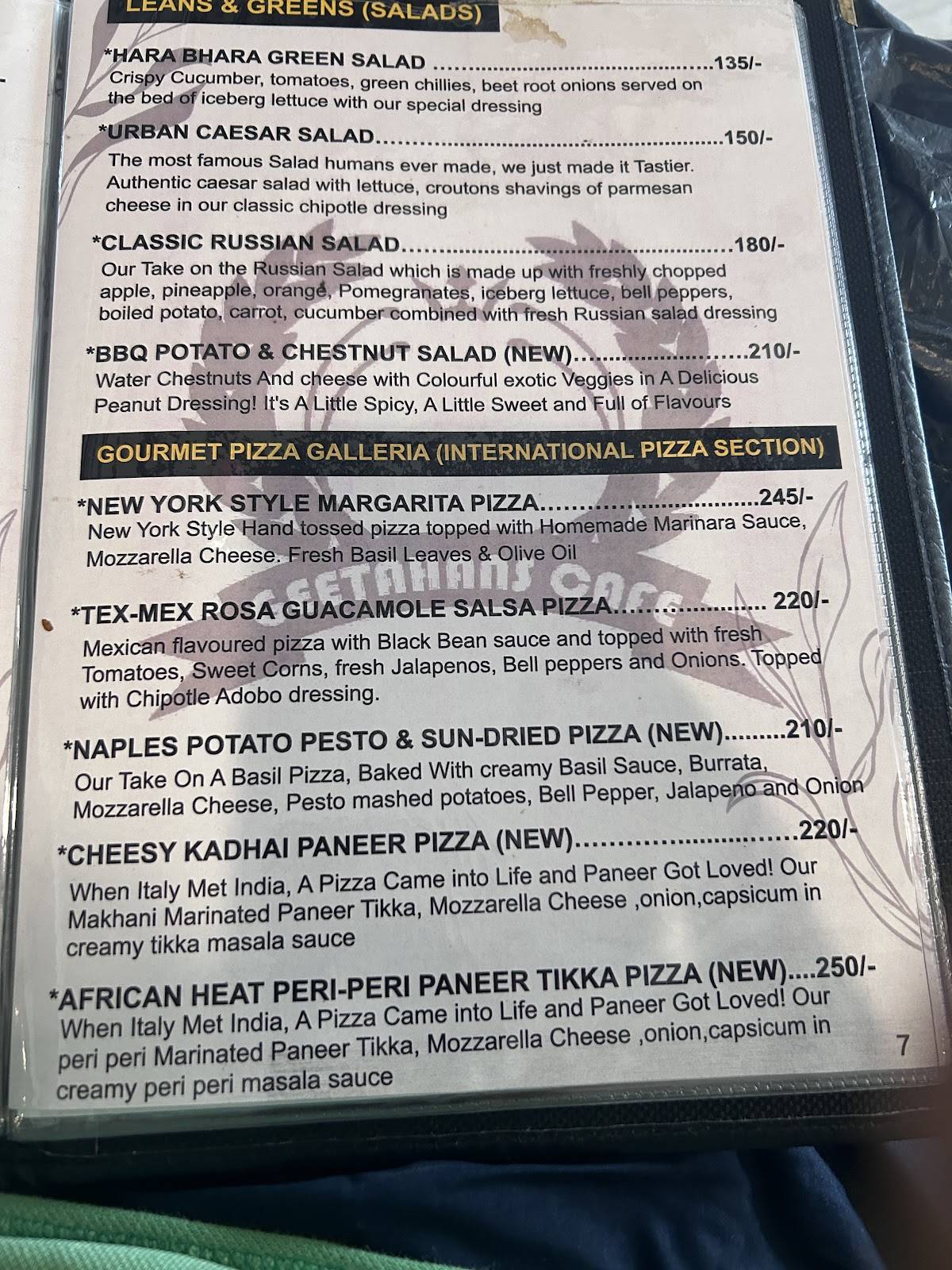 Grenee bardoli menu