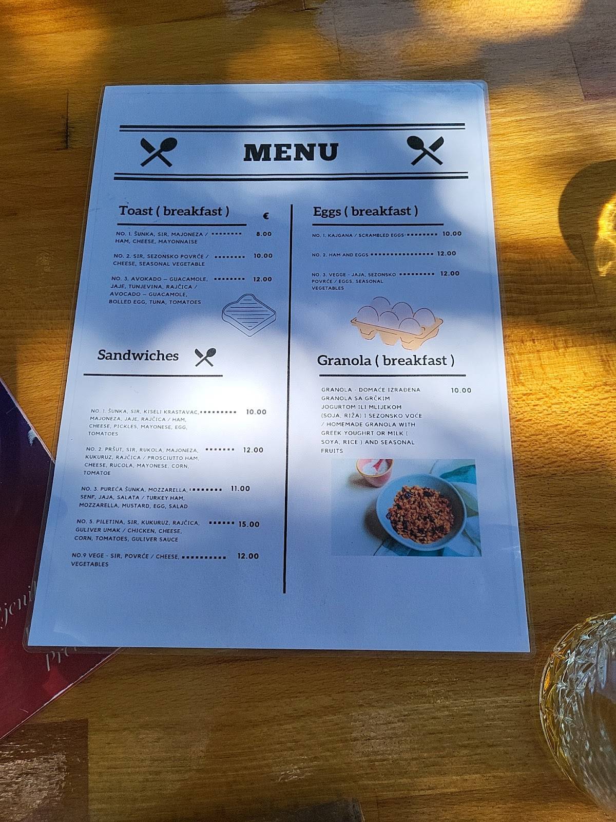 Menu di Guliver cafe 