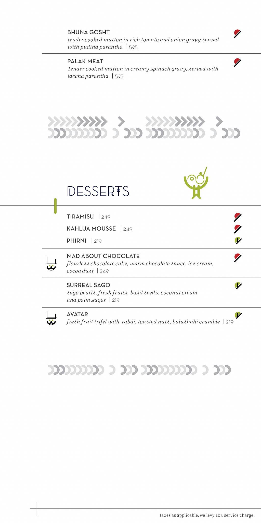 Impromptu menu