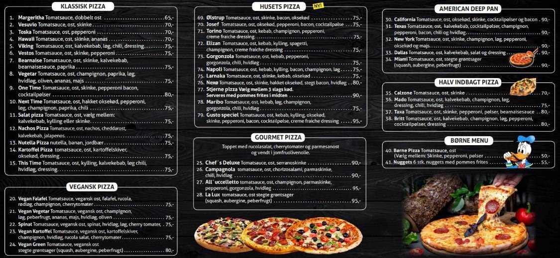Menu de Gusto Sandwich