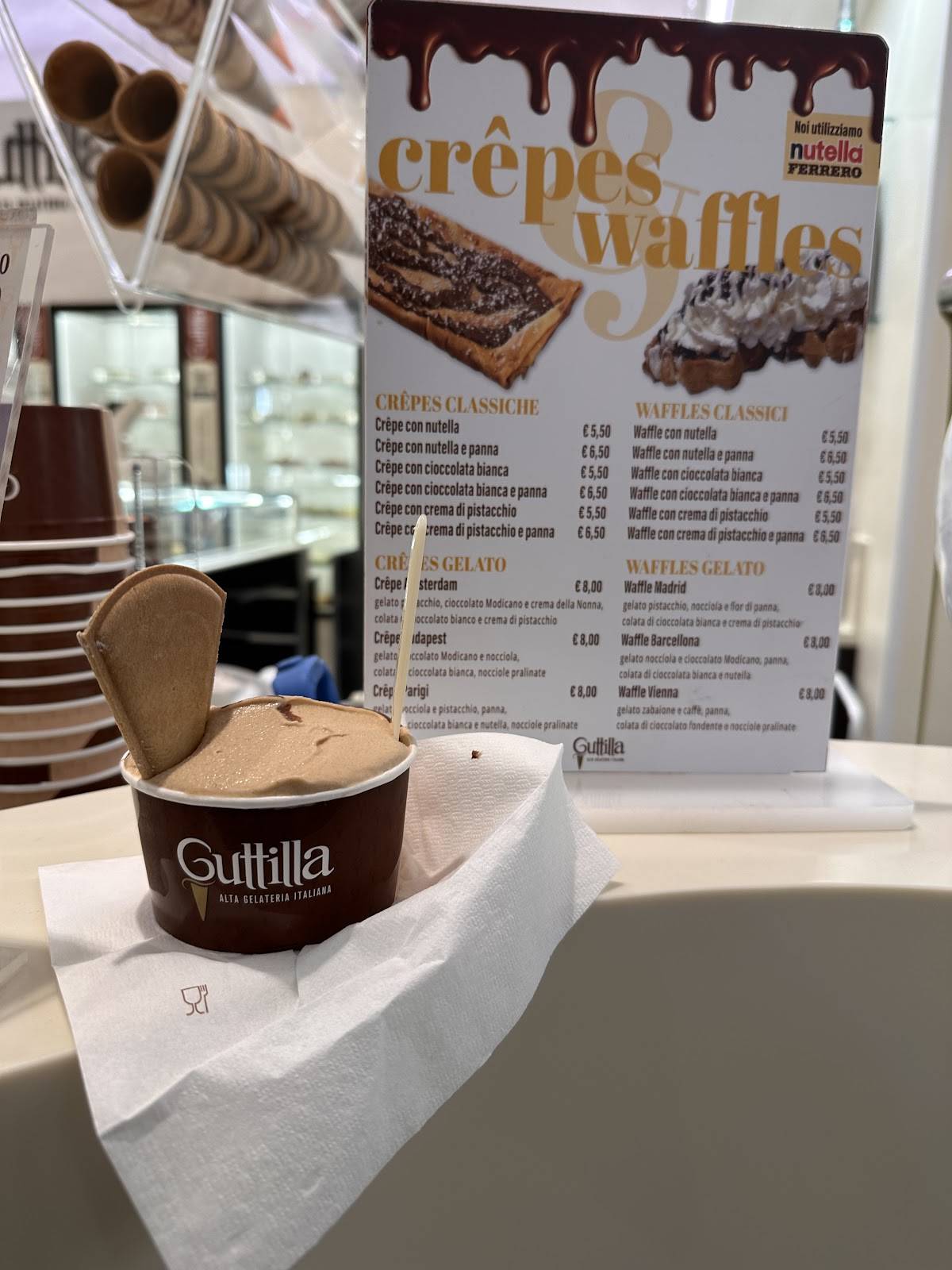 Menu di Guttilla Alta Gelateria Italiana 
