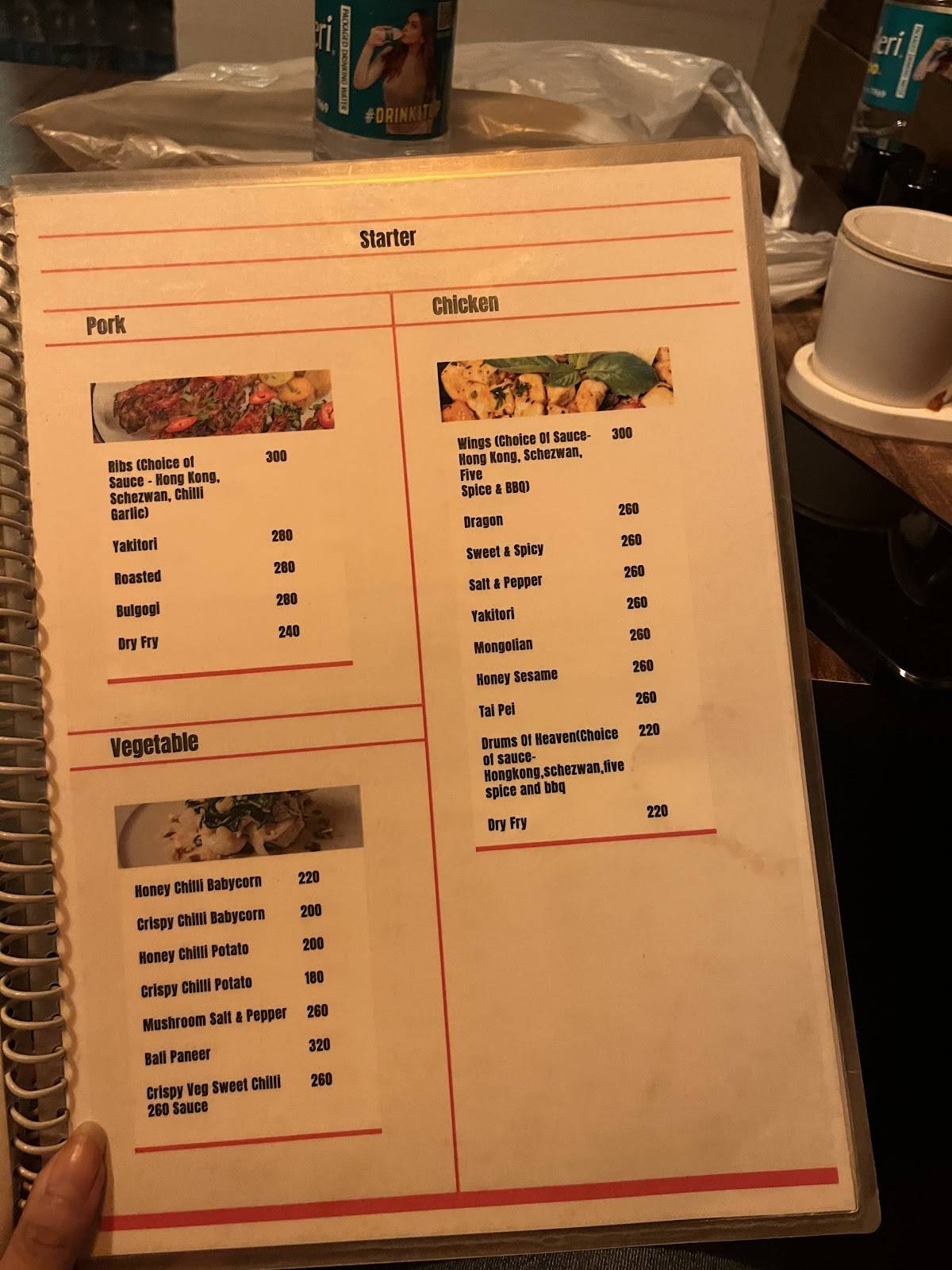Noodle Kitchen menu