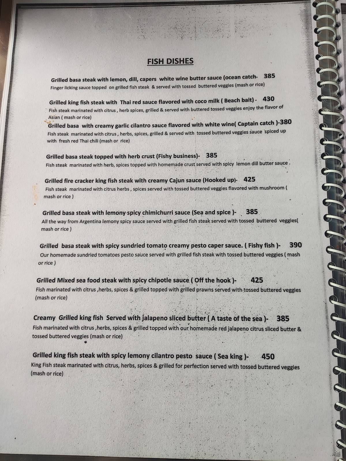 Gypsy Resto Cafe menu