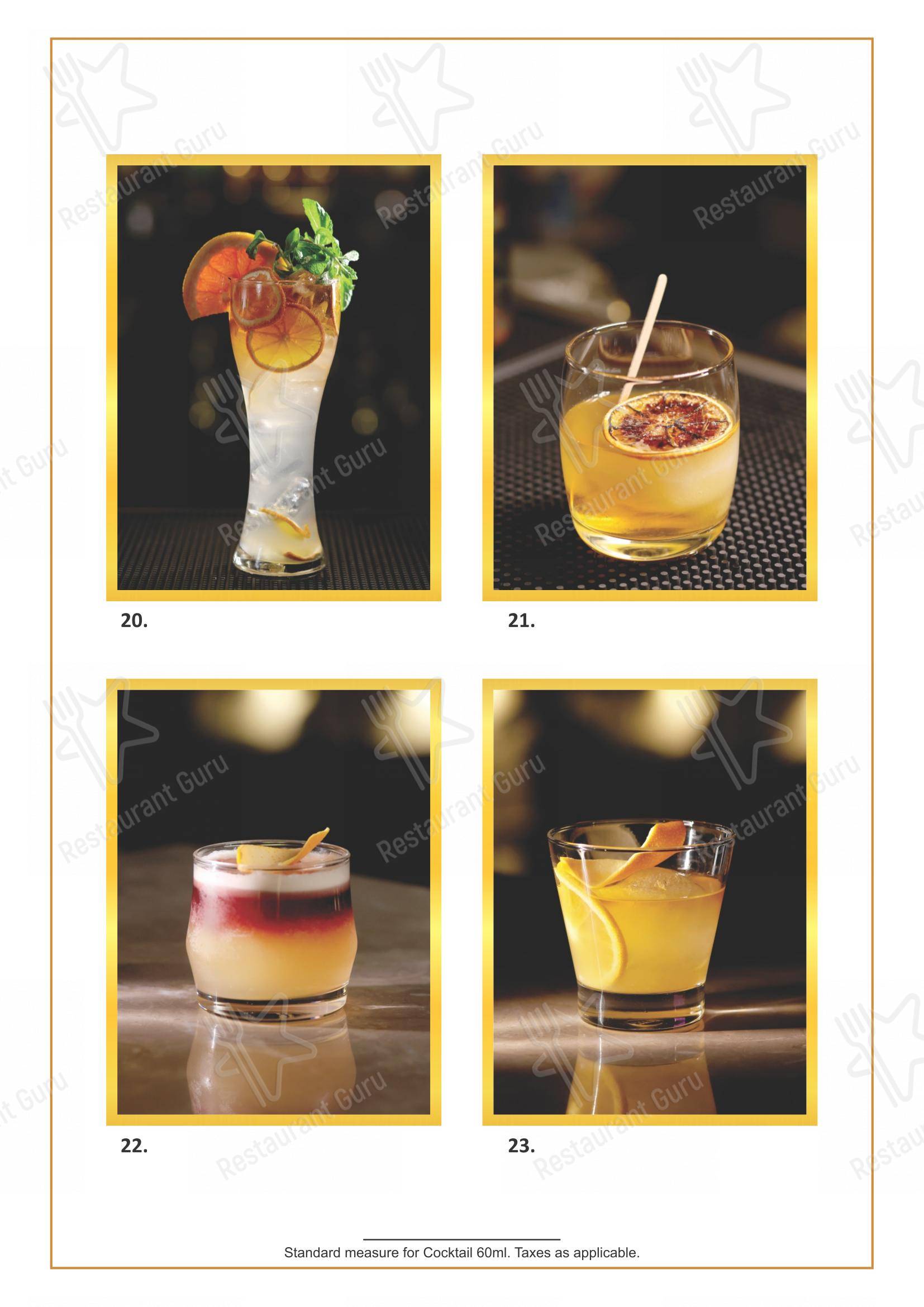 HIVE Restaurant & Bar - Menu