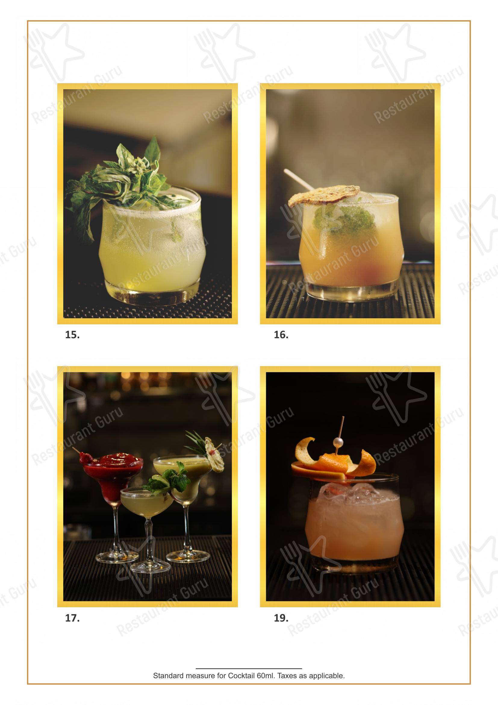 HIVE Restaurant & Bar - Menu