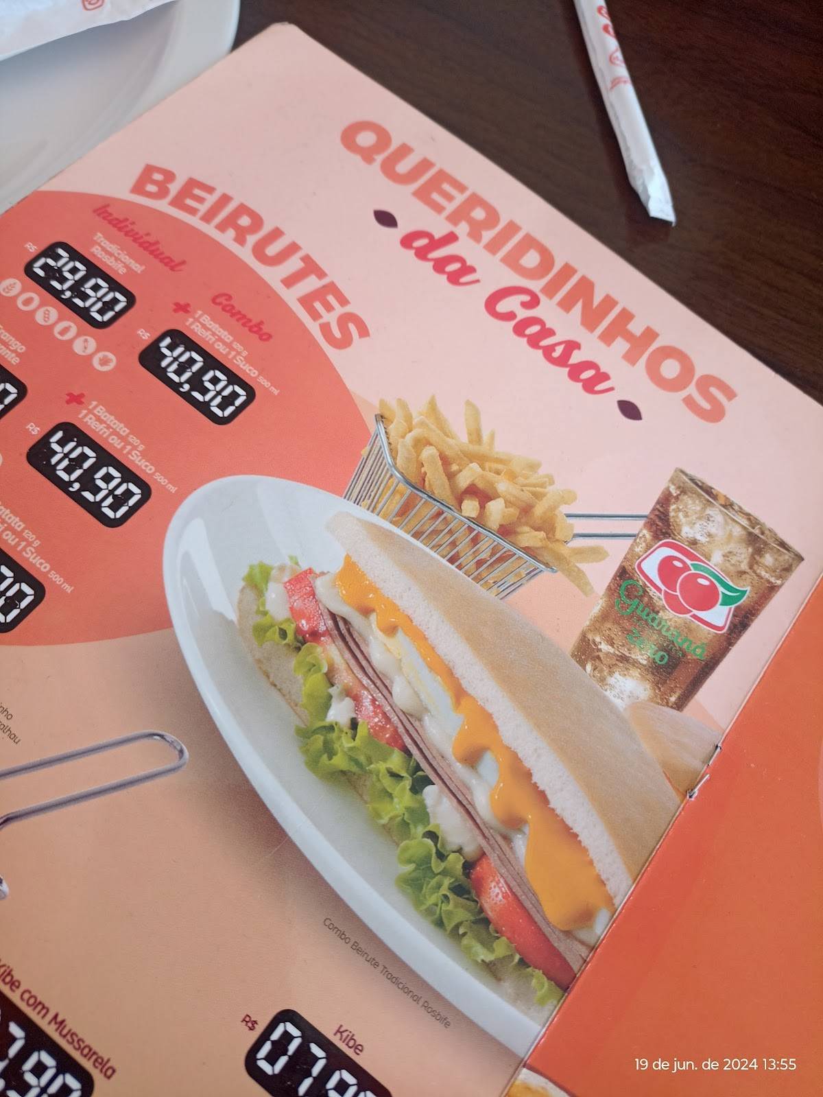 Habib's xaxim cardápio
