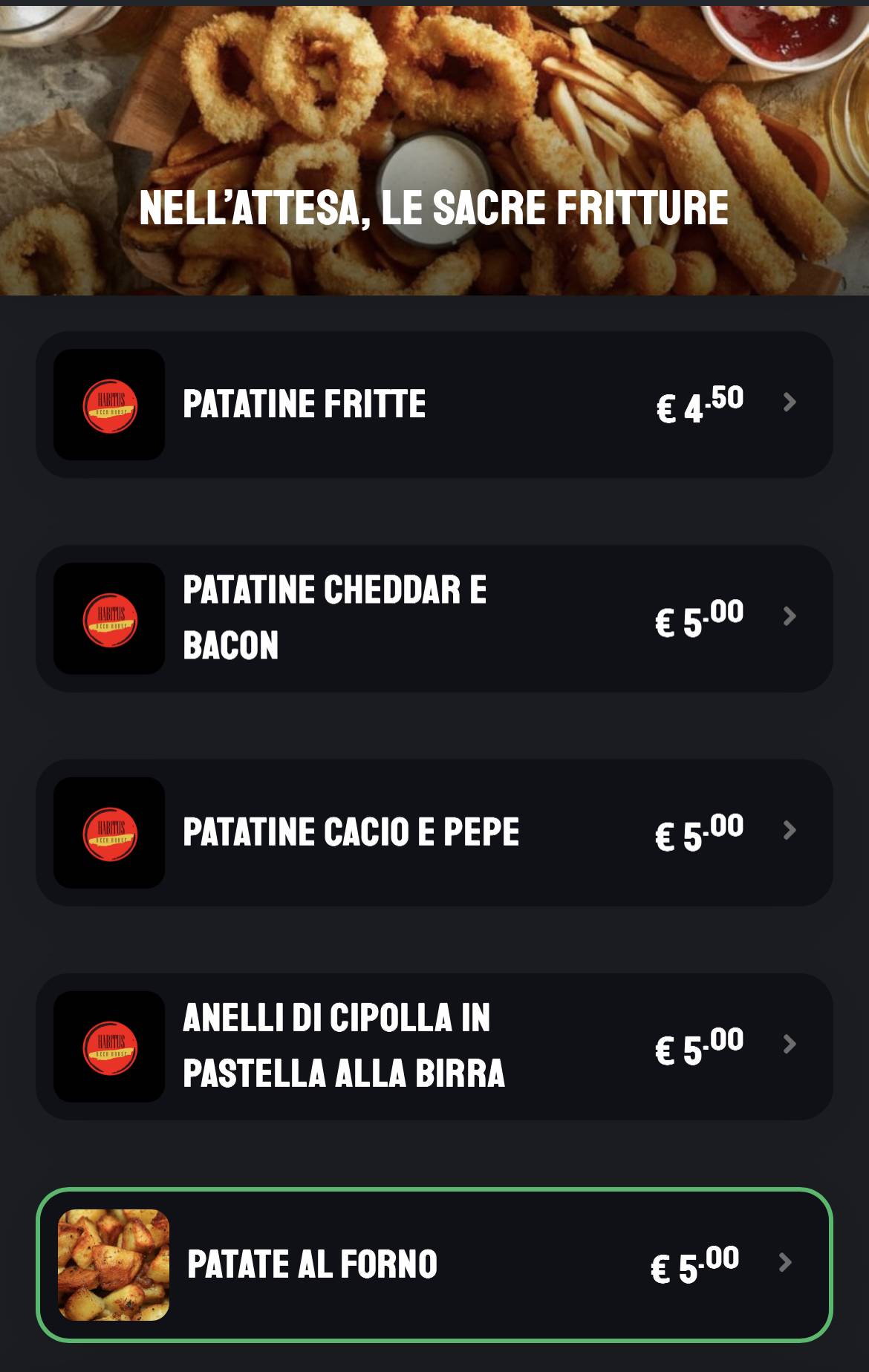 Menu di Habitus Cafè 