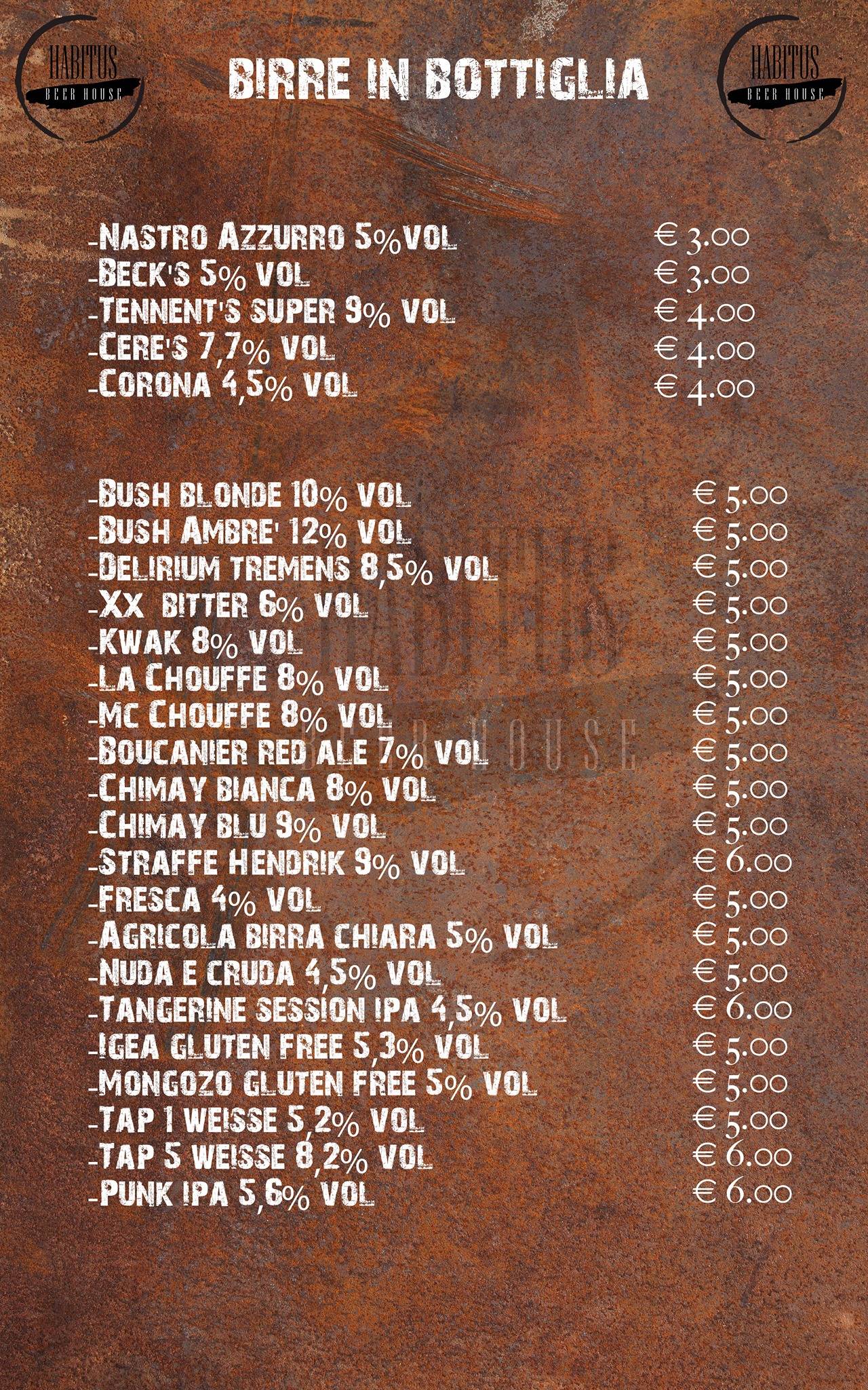 Menu di Habitus Cafè 