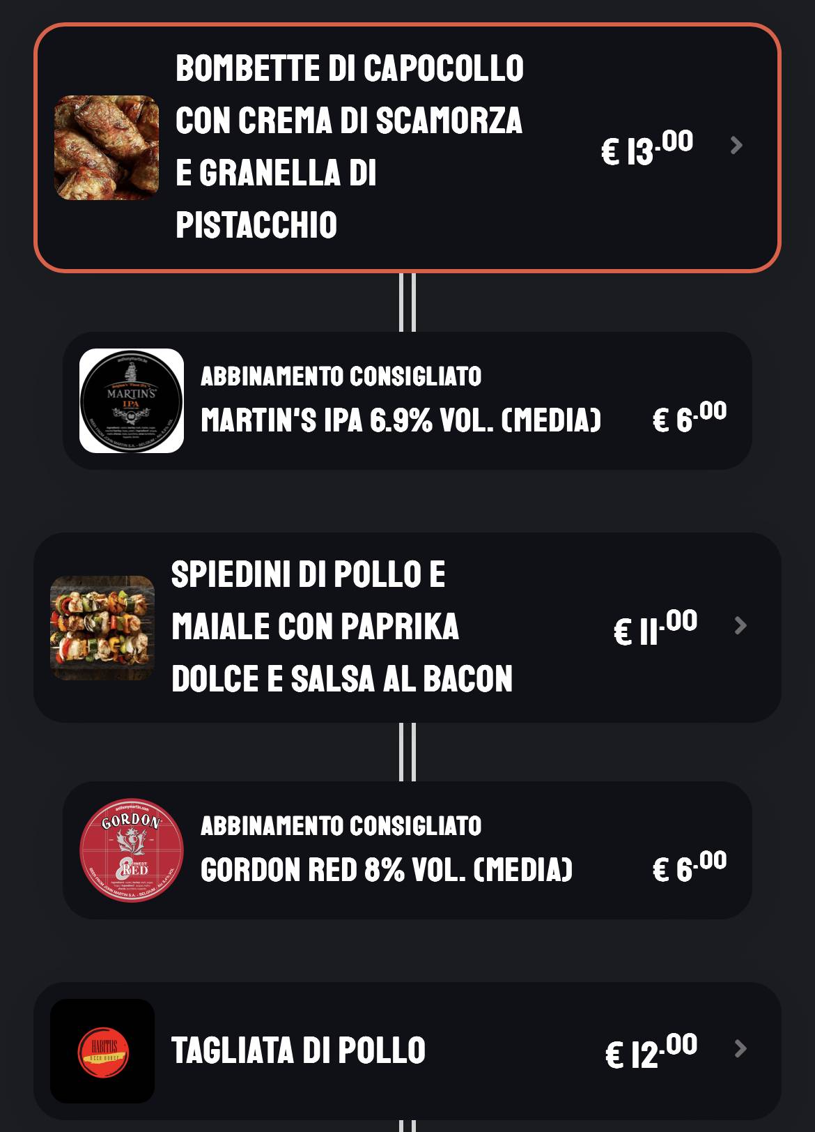 Menu di Habitus Cafè 