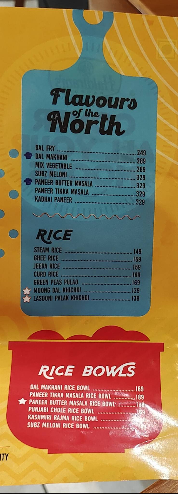 Haldiram's menu