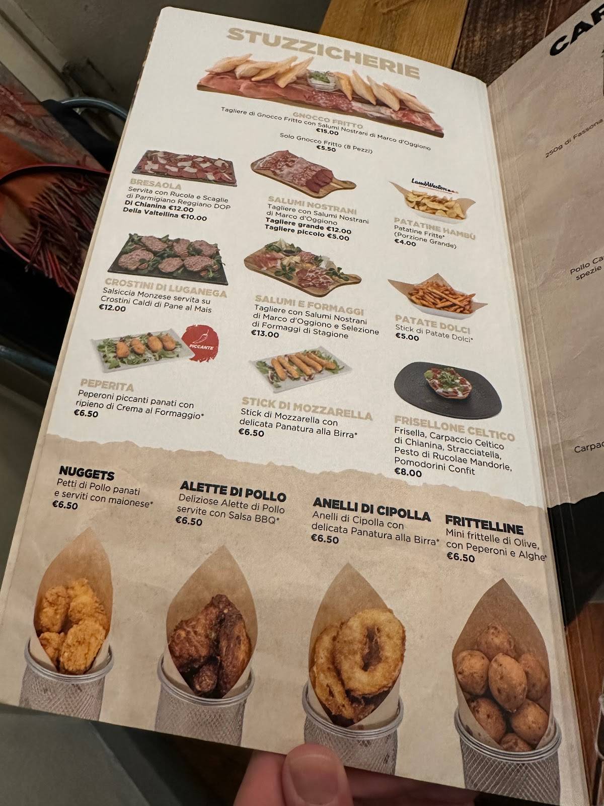 Menu di Hambù 