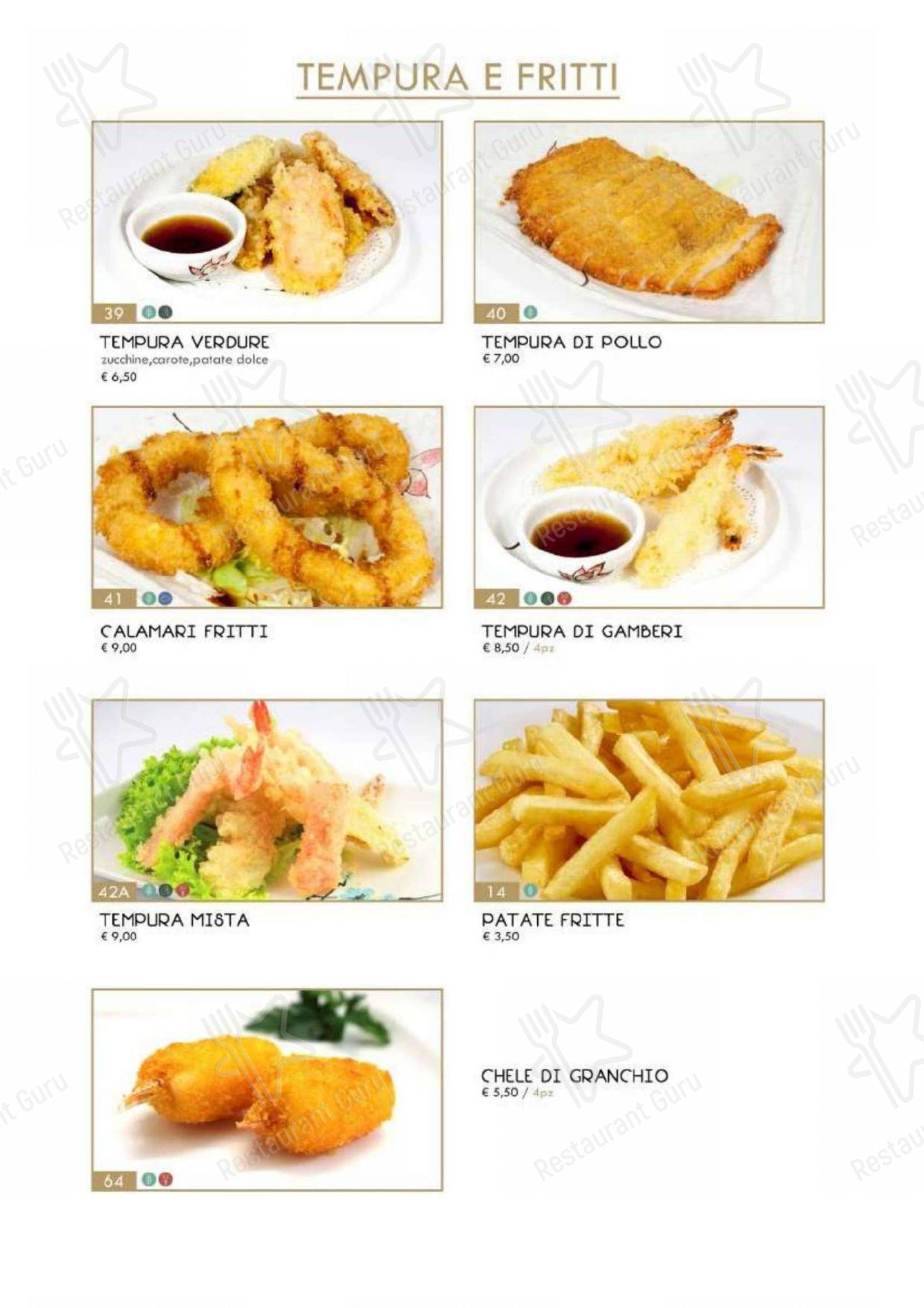 菜单 per Hanami Asian Fusion ristorante