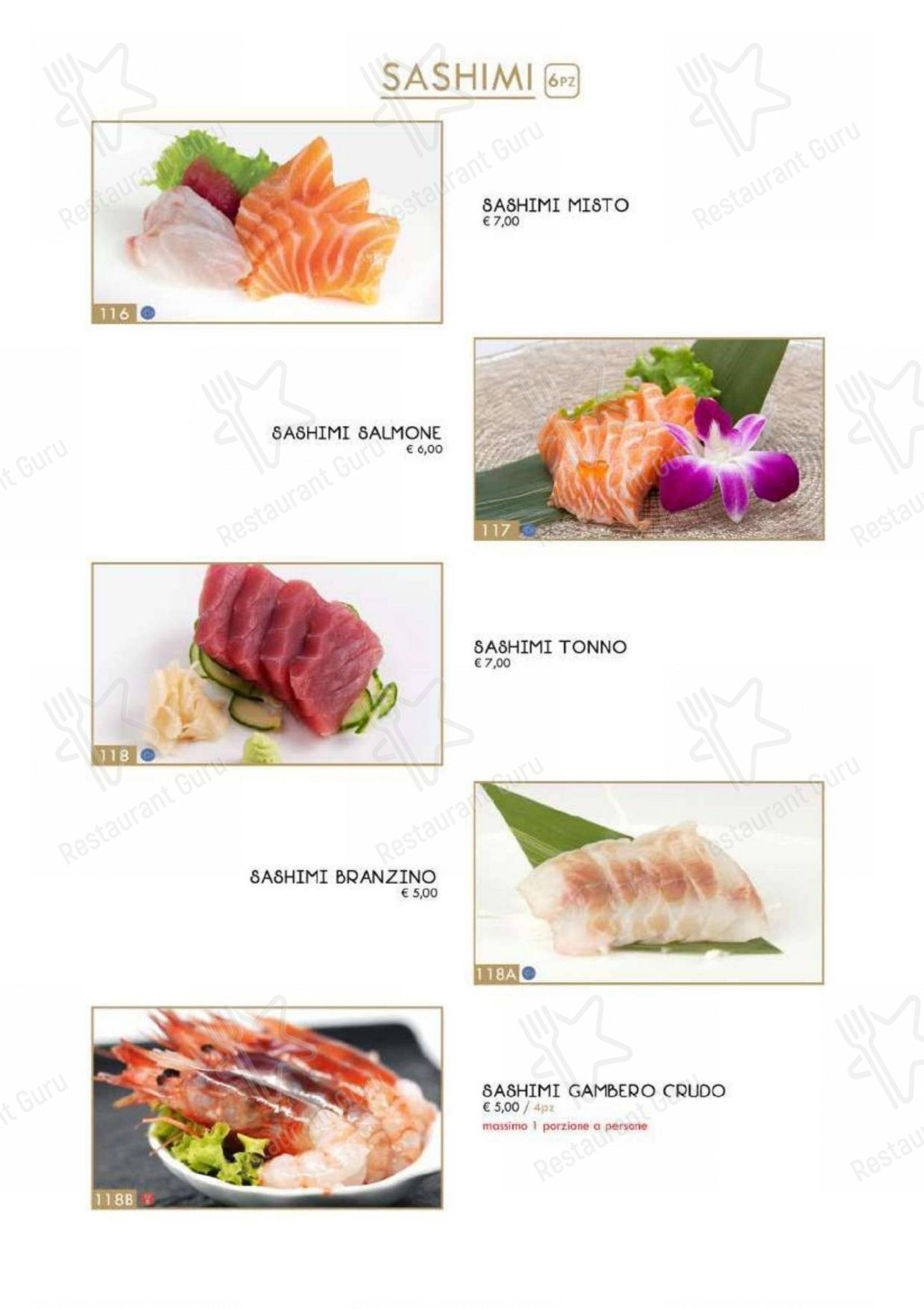 Menu di Hanami Asian Fusion - 菜单