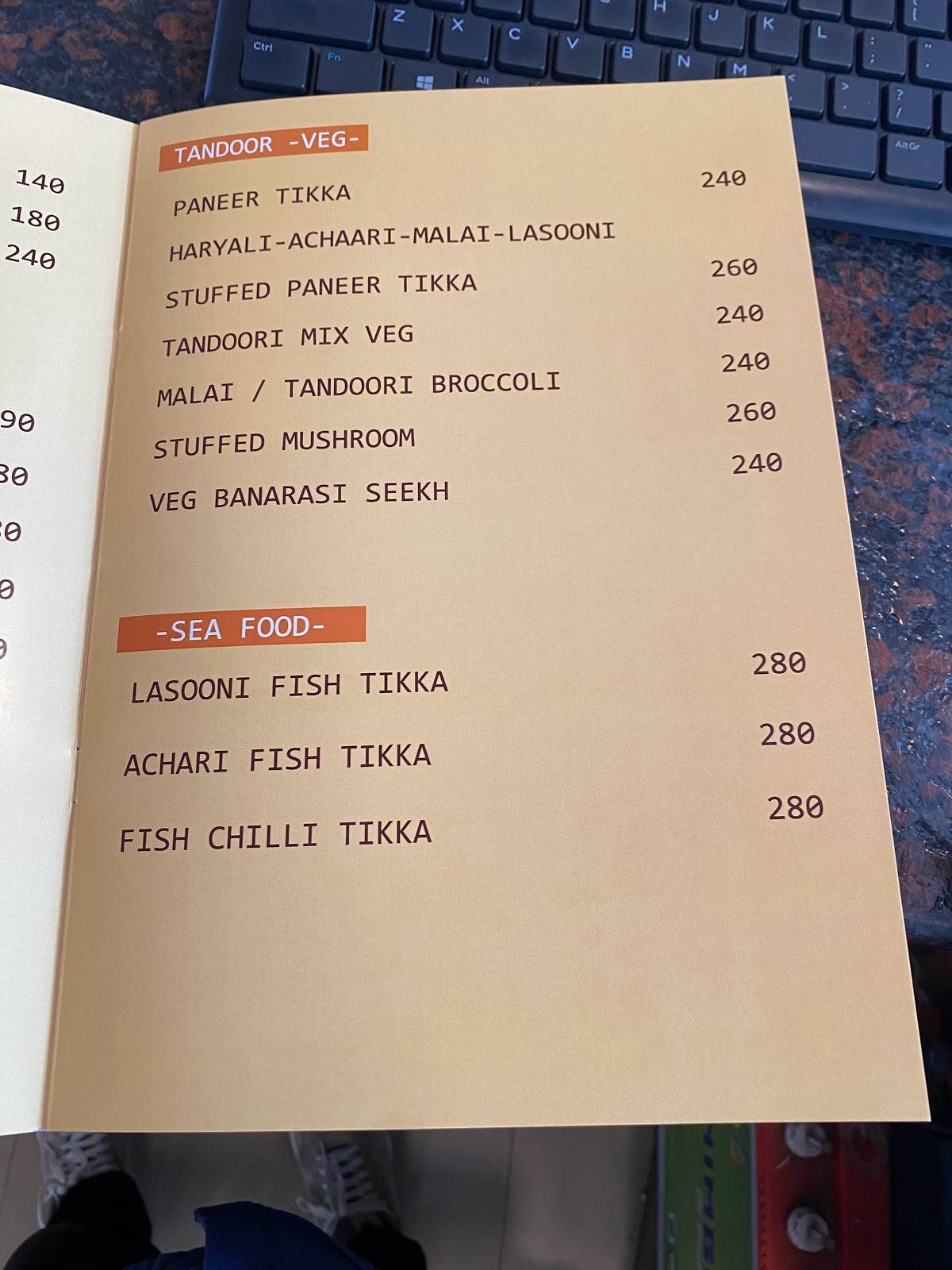 Hazel Restaurant menu
