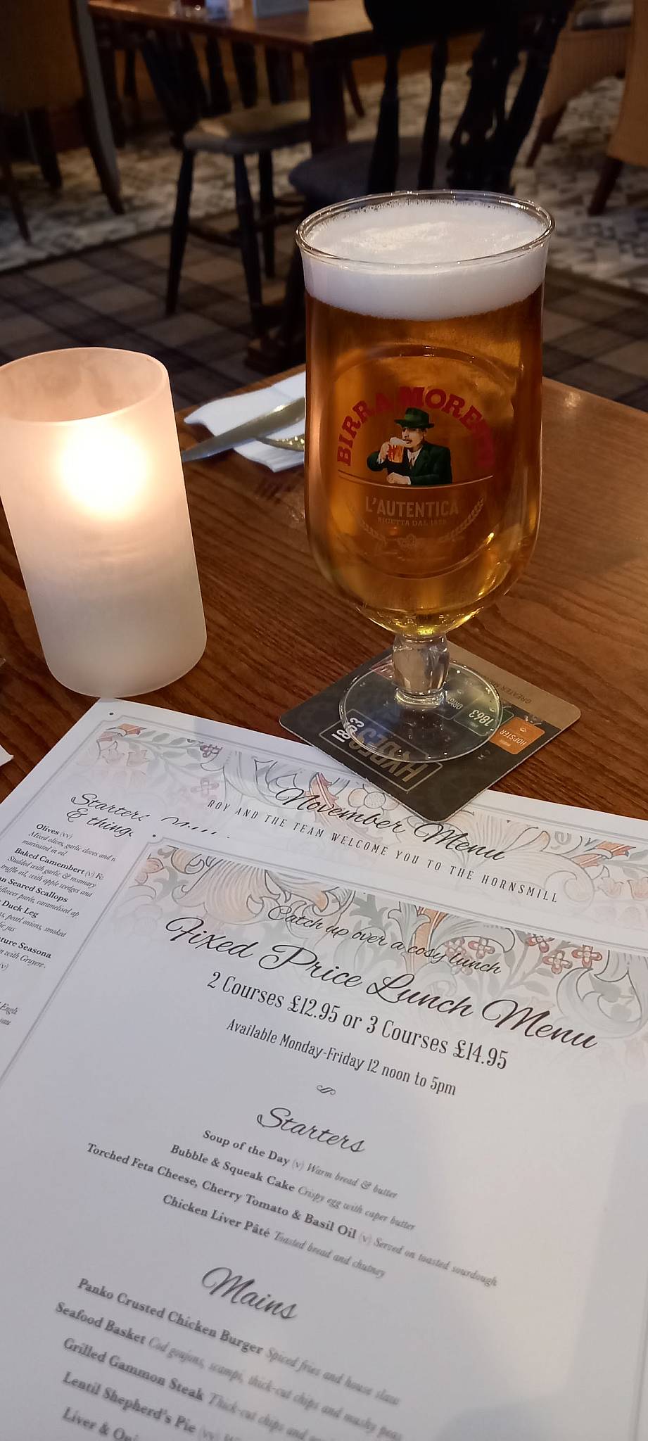 Menu at The Hornsmill pub & bar, Helsby