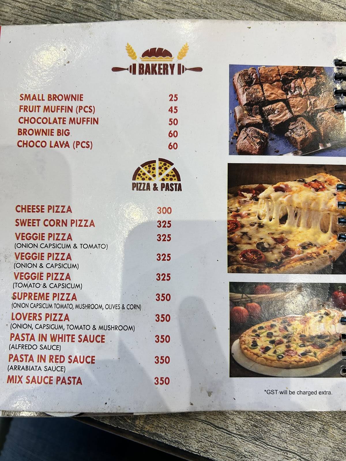 Hira Sweets menu
