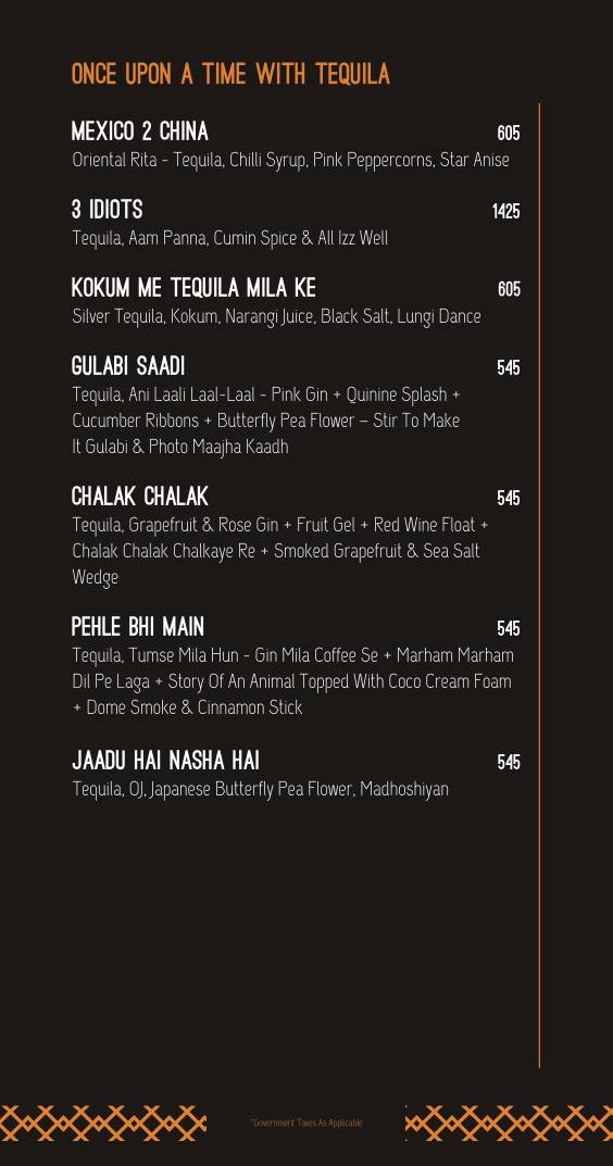 Hitchki, BKC menu