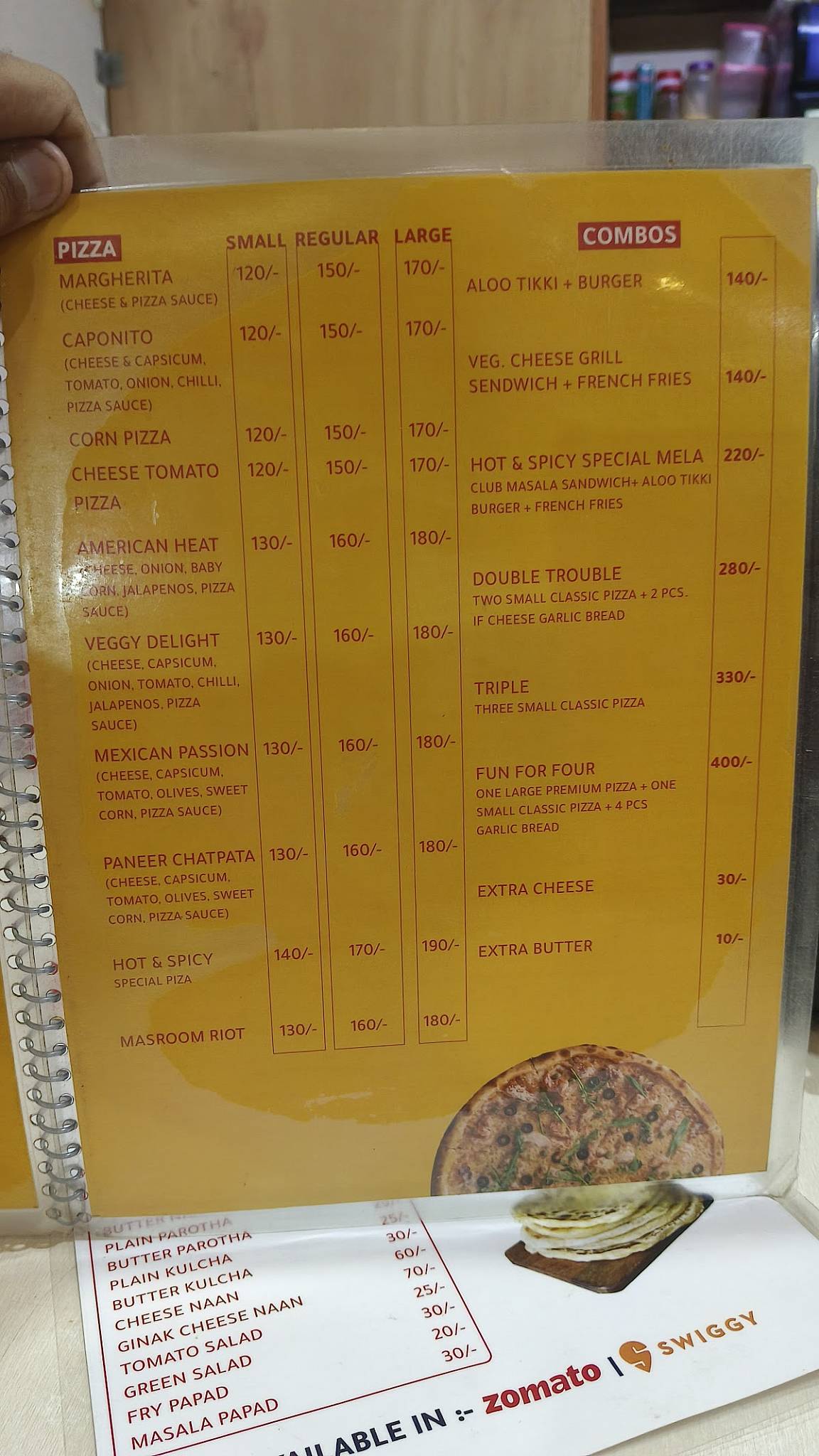 Hot n spicy menu