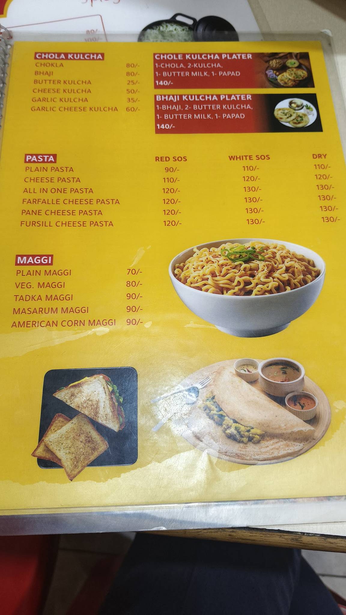 Hot n spicy menu