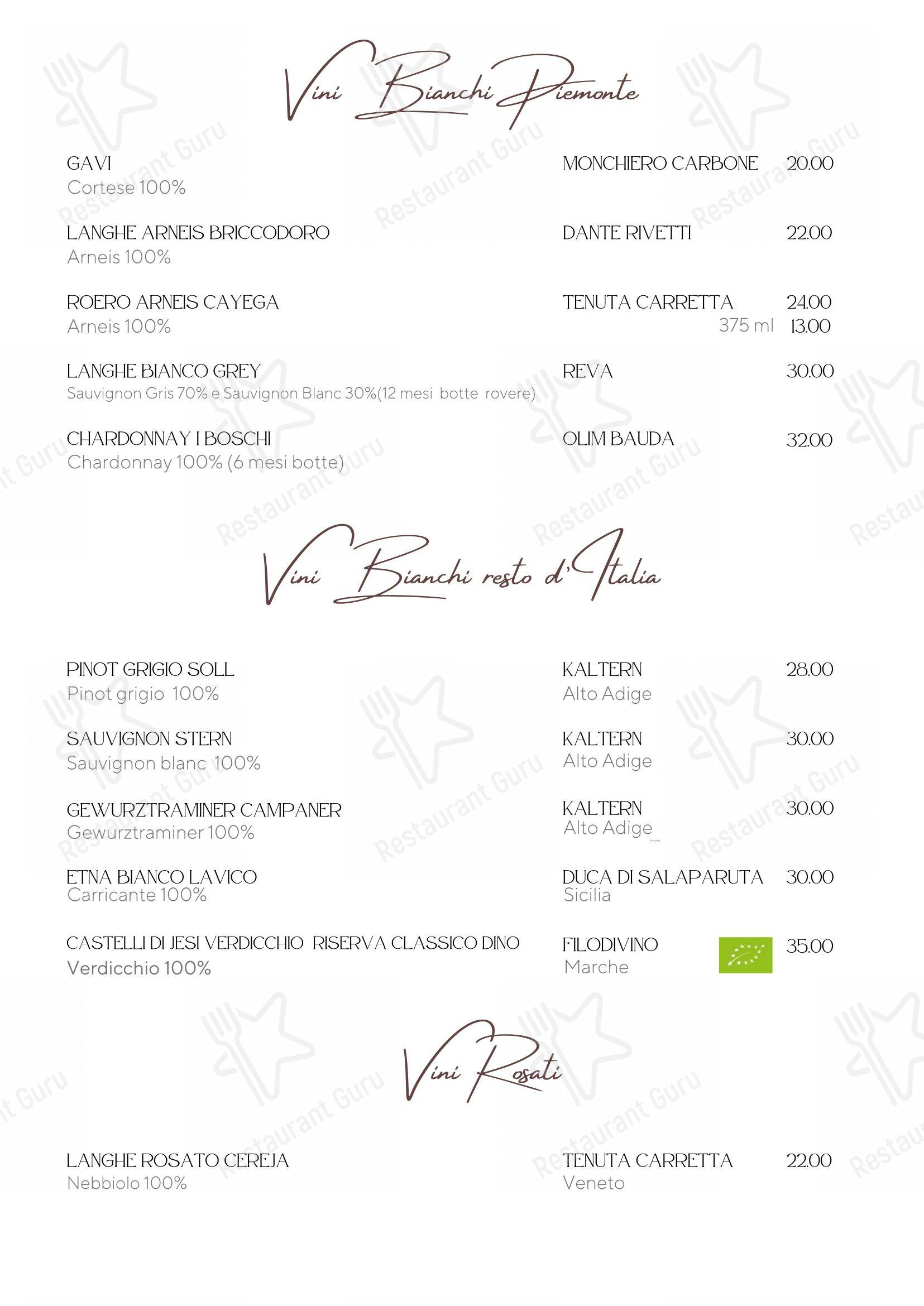 Коктейльная карта per Albergo Ristorante Edelweiss - Larespa ristorante