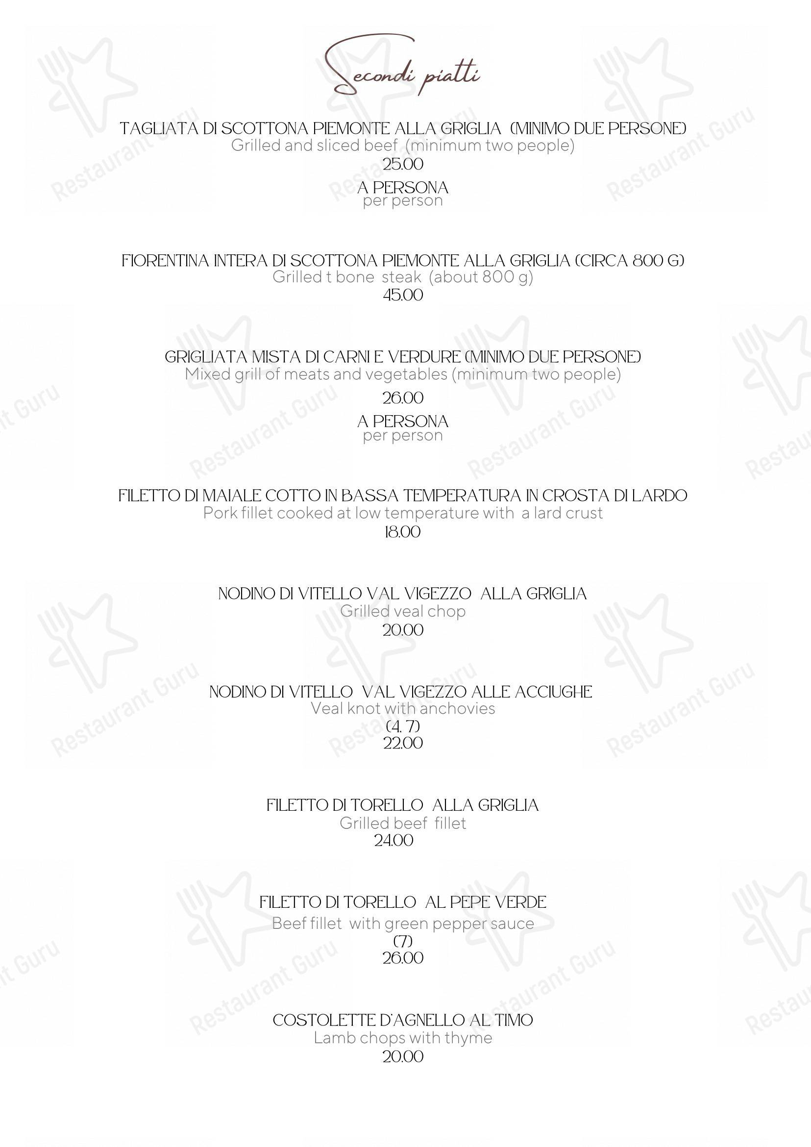 Основное меню per Albergo Ristorante Edelweiss - Larespa ristorante