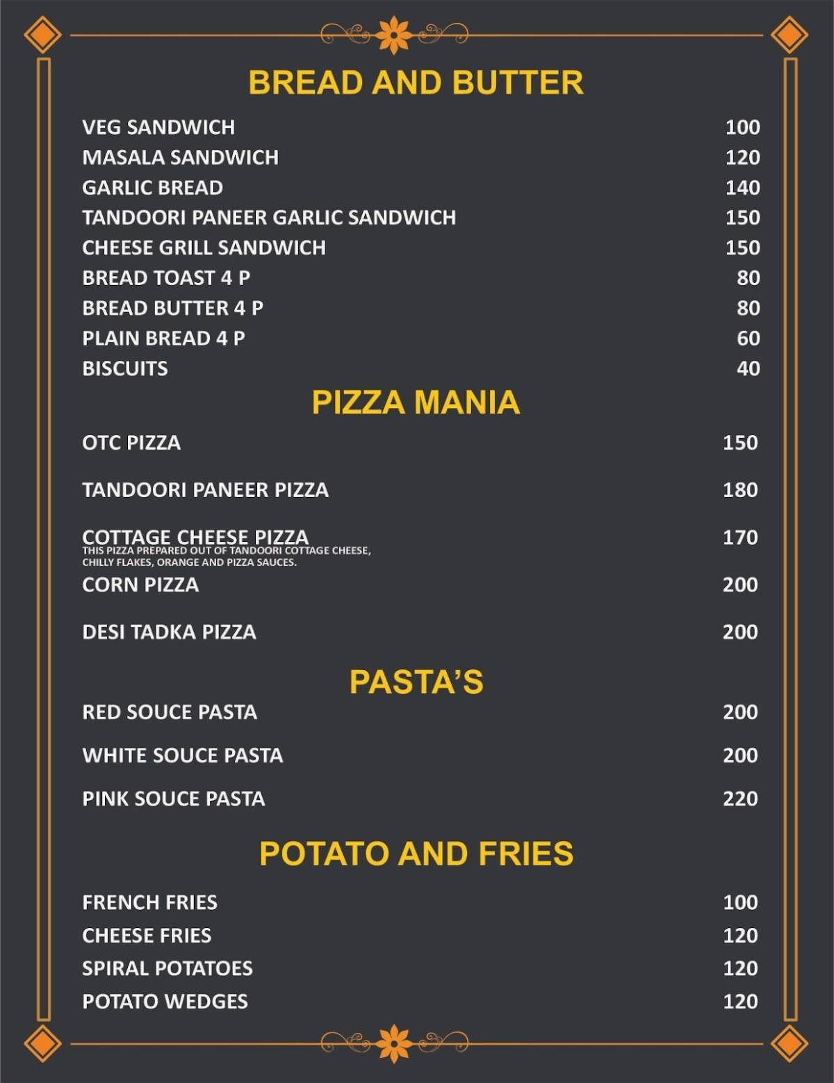 Hotel Shiv Shakti and restaurant menu