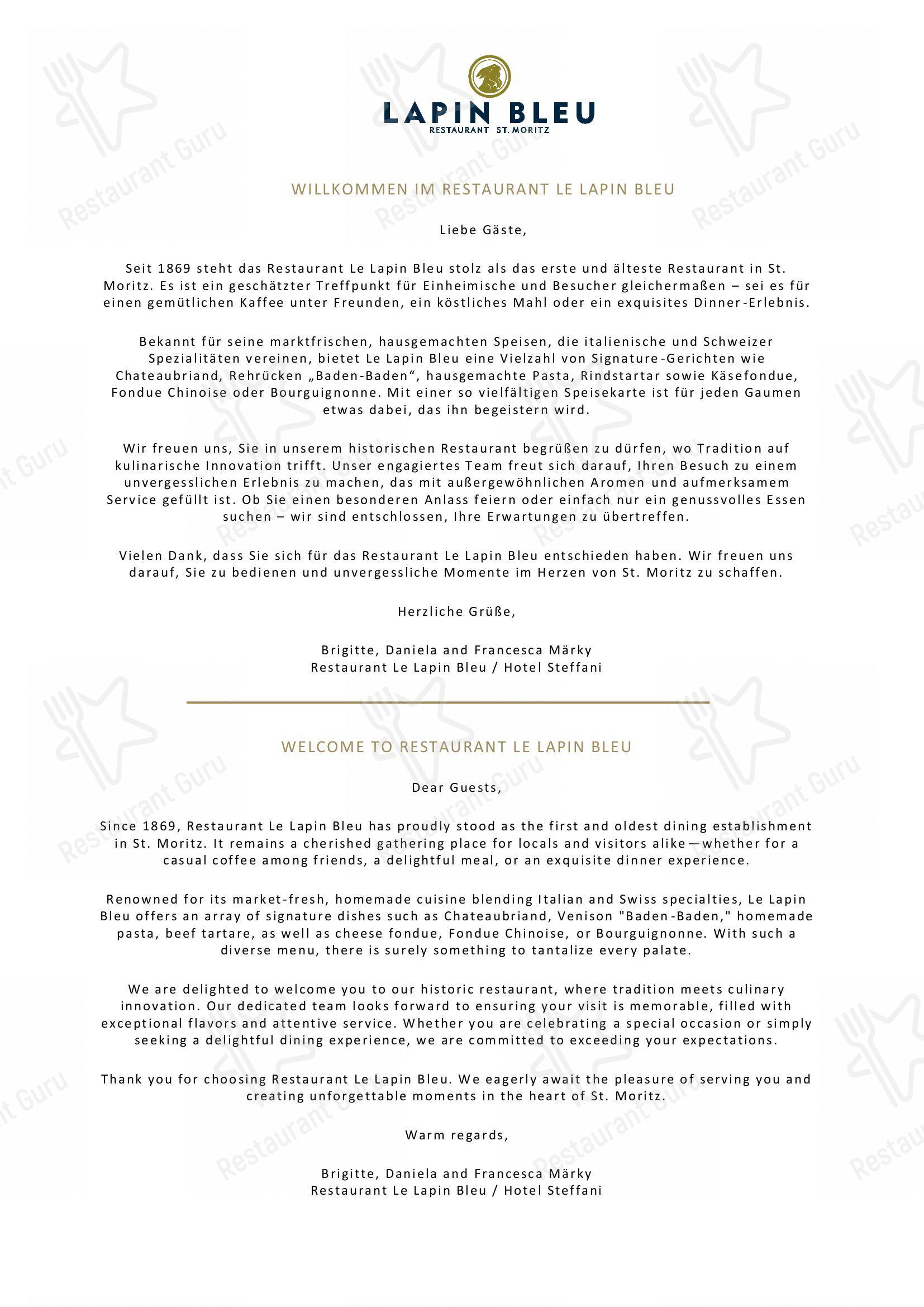 菜单 per Hotel Steffani in San Maurizio