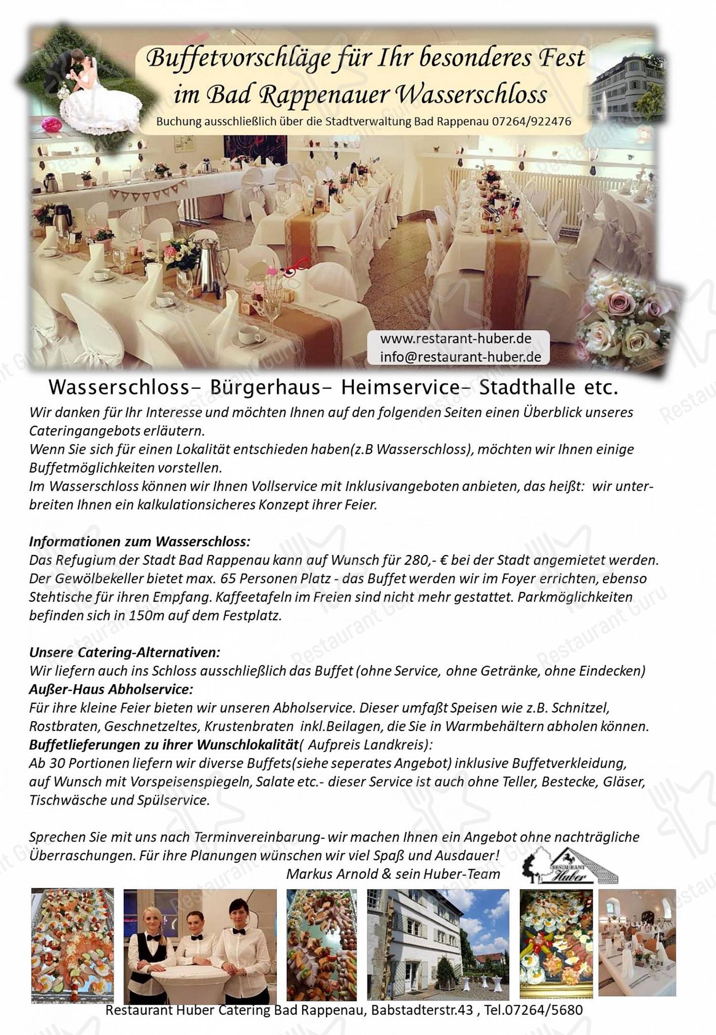 菜单 pour Restaurant Huber dans Bad Rappenau