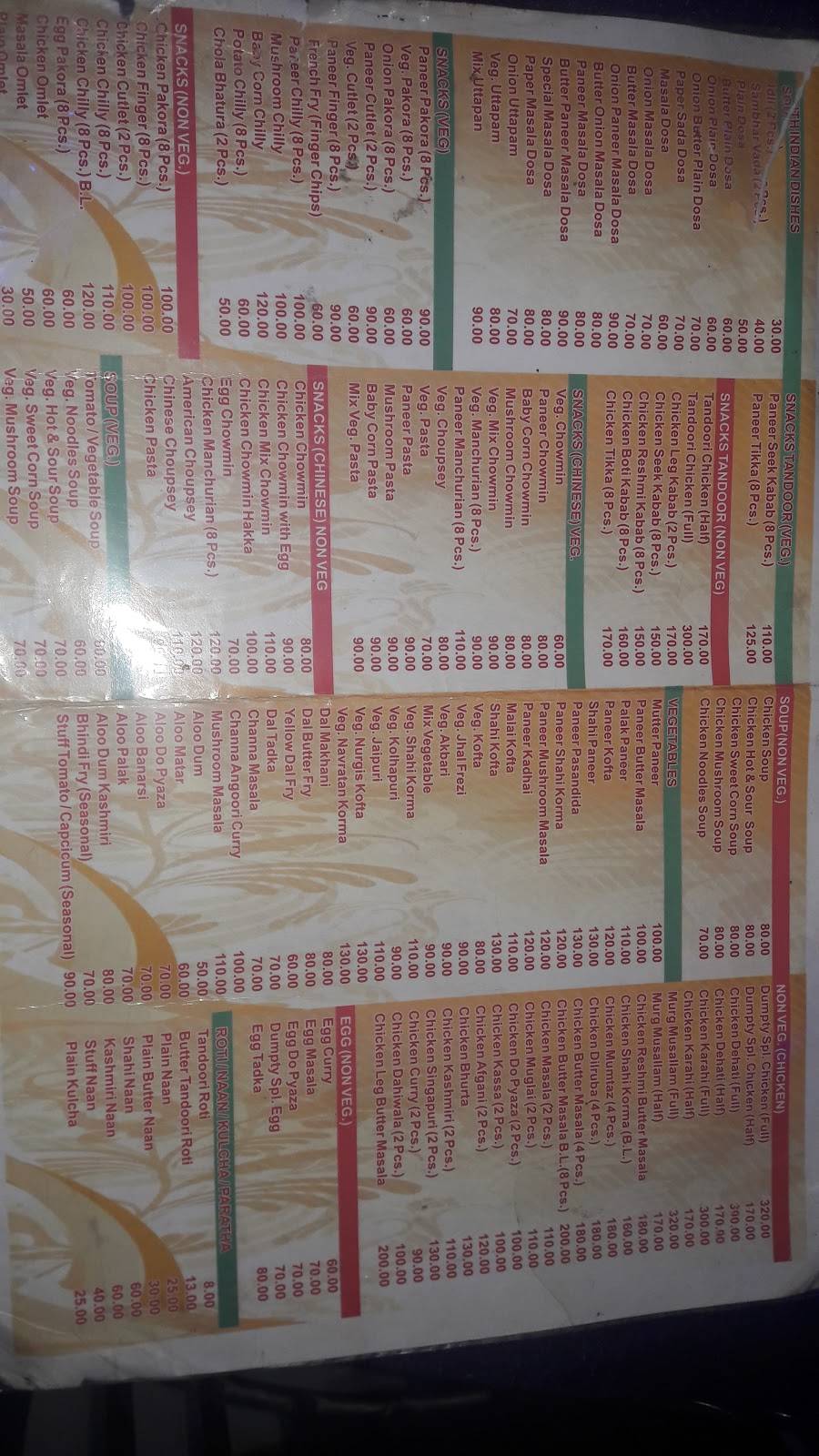 Humpty Dumpty Resto menu