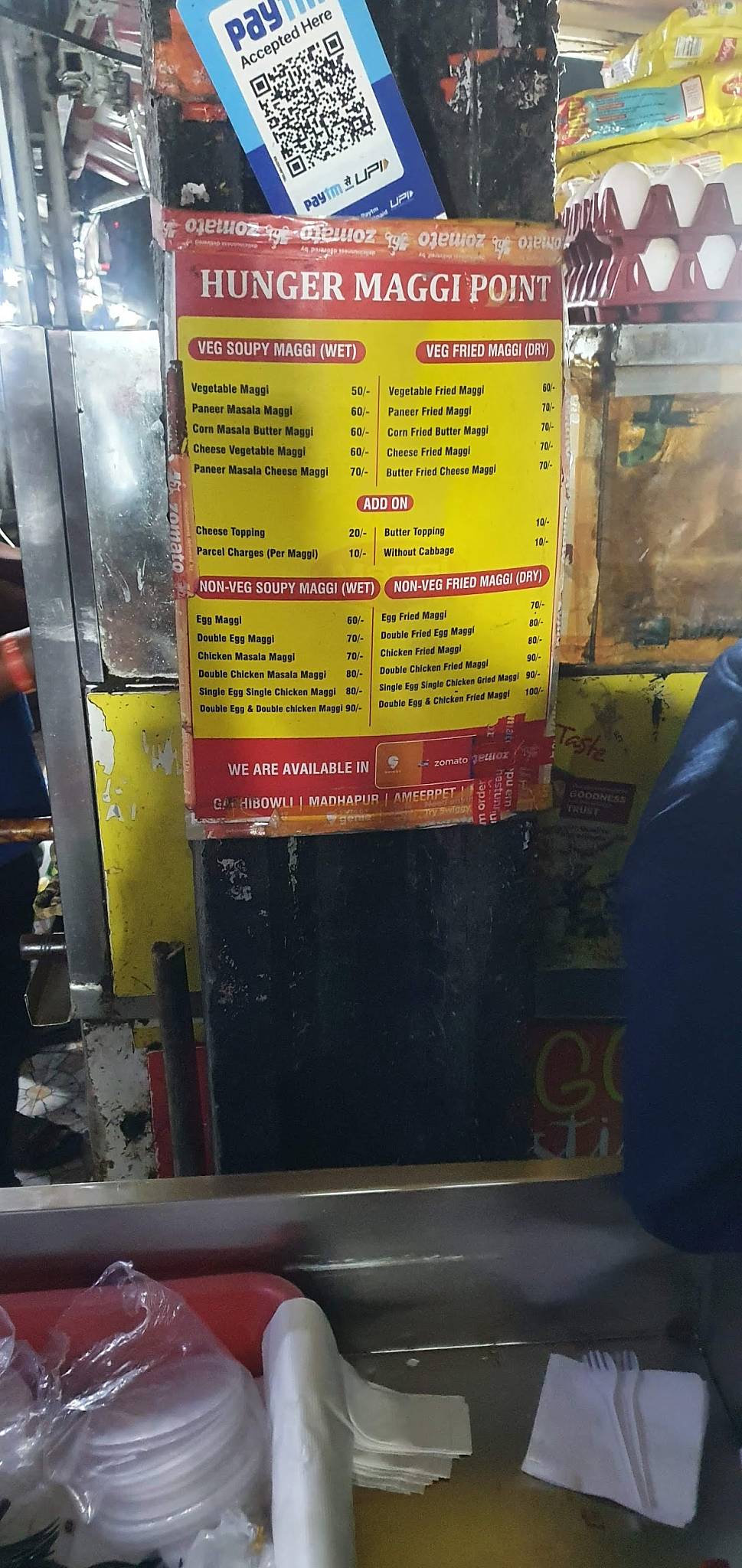 Menu At Hunger Maggi Point Hyderabad HIG A 21