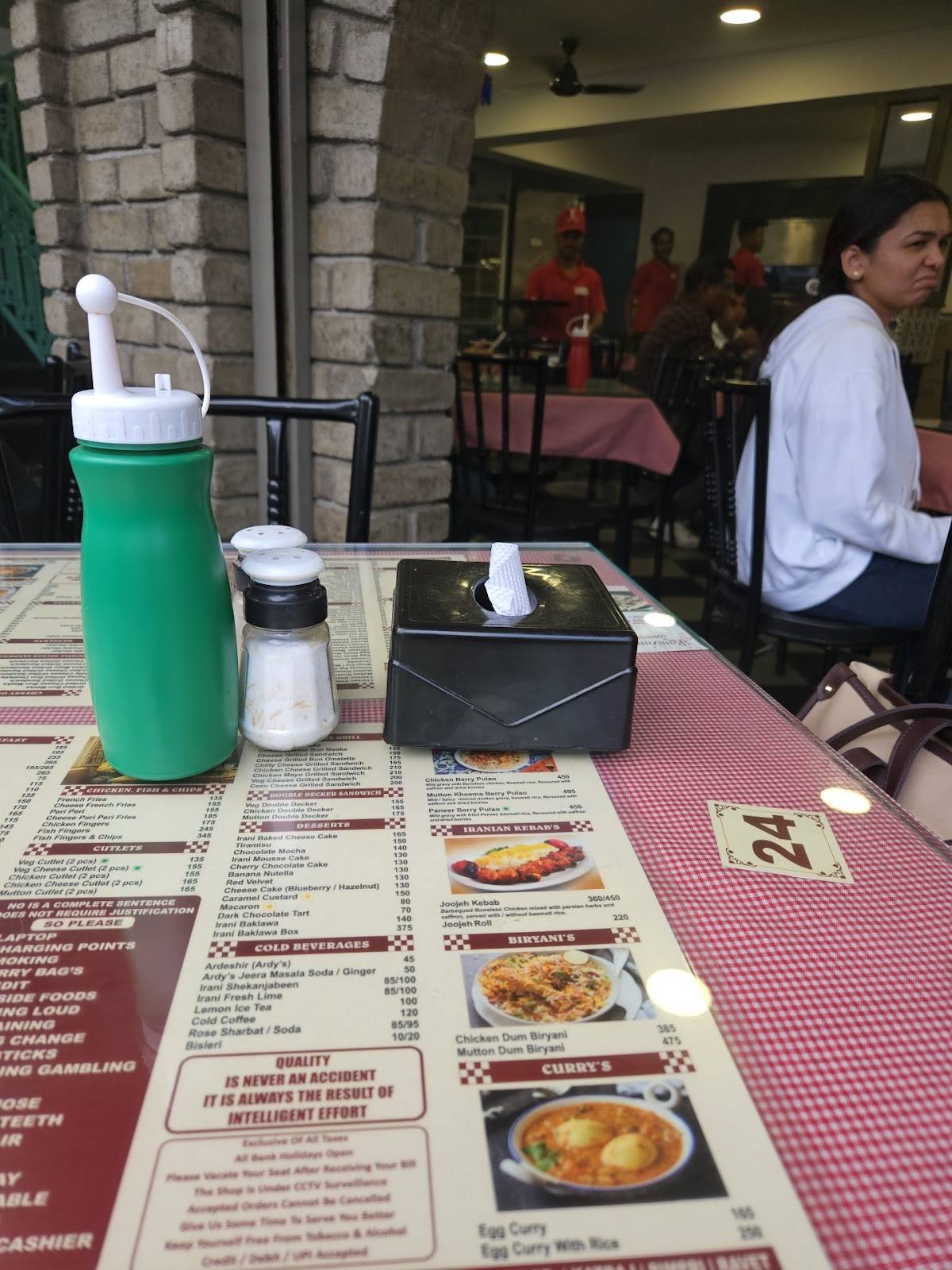 IRANI CAFE - PIMPRI menu