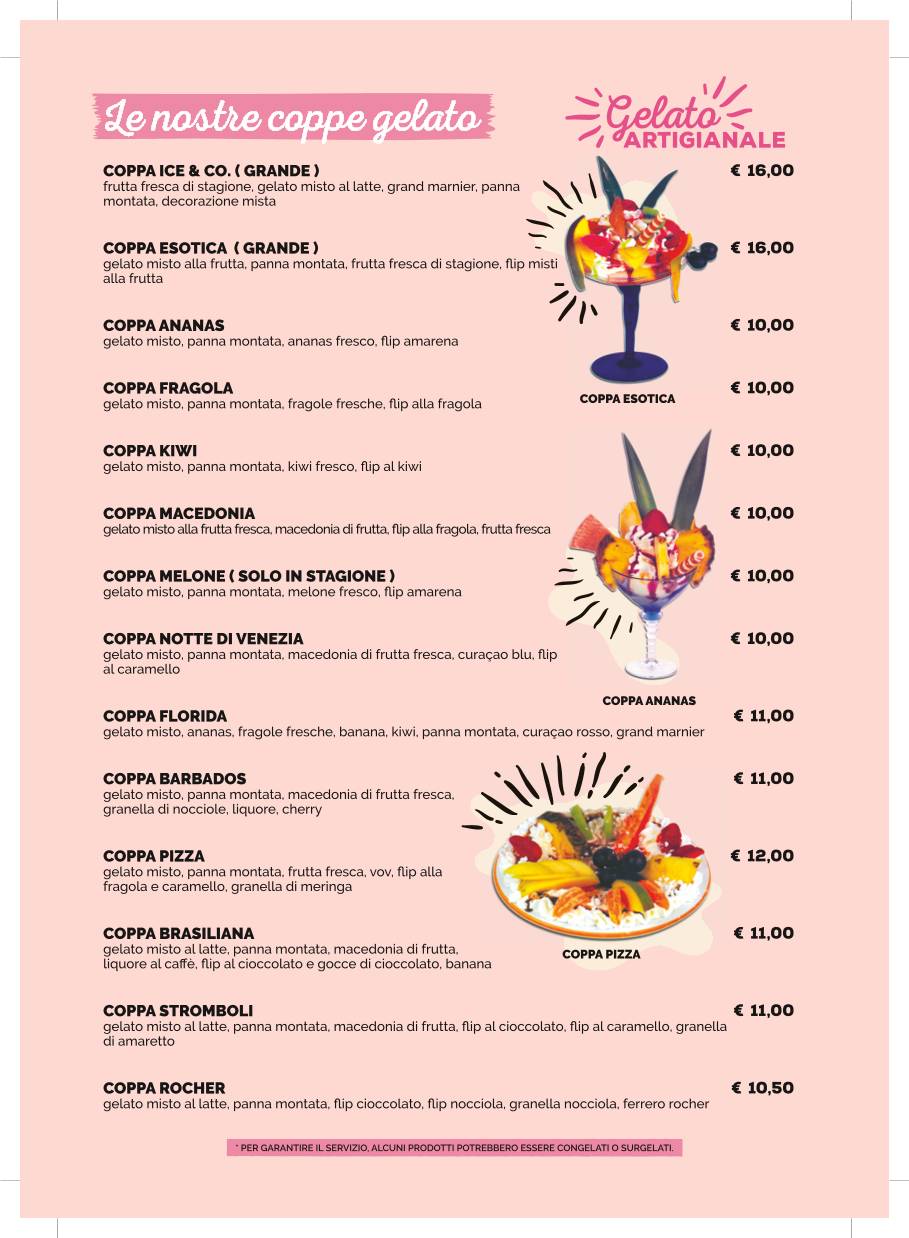 Menu di Ice And Co 