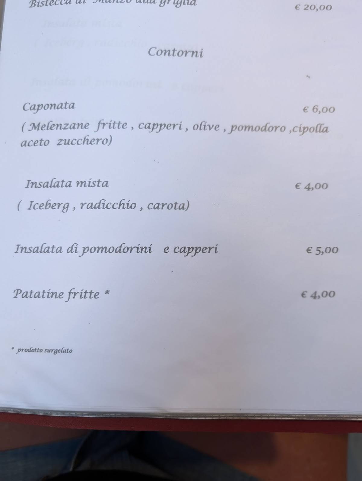 Menu di Il Corallo 