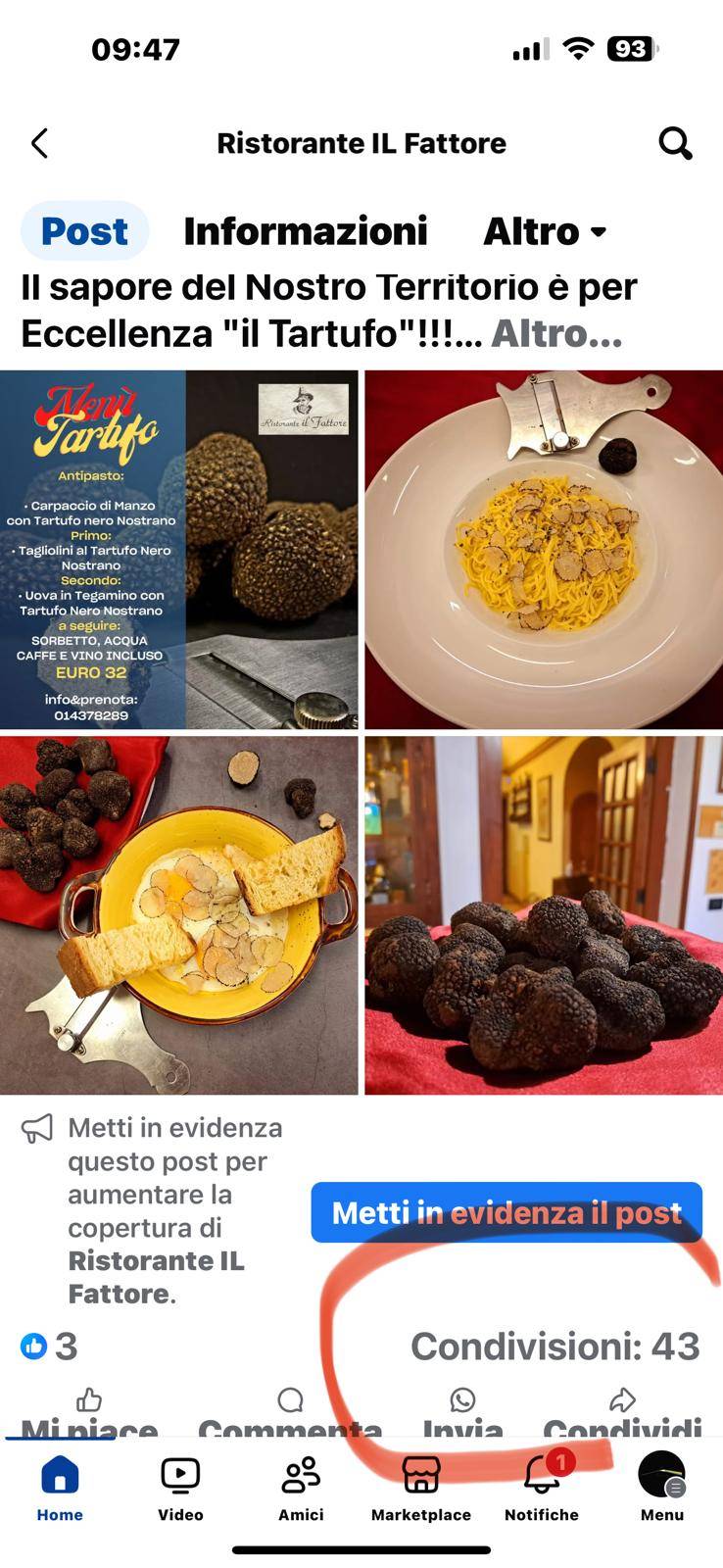 Menu di Il Fattore 