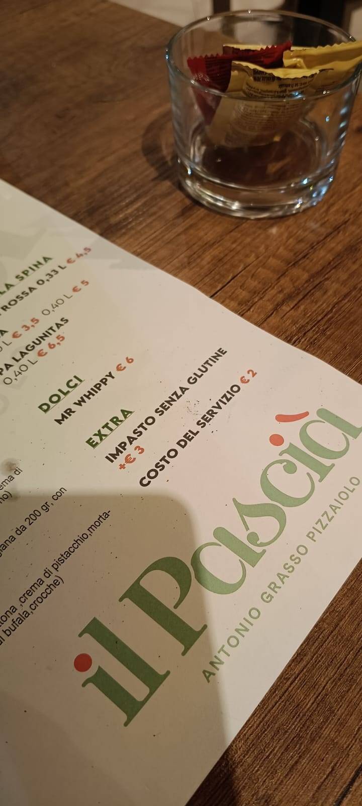Menu di Il Pascià 