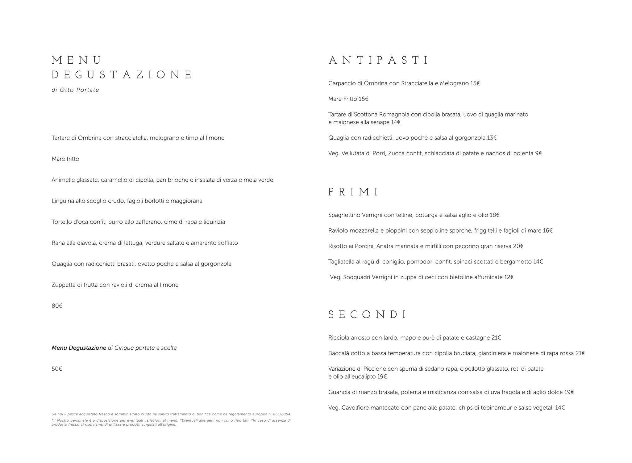 Menu di Il San Giorgio 