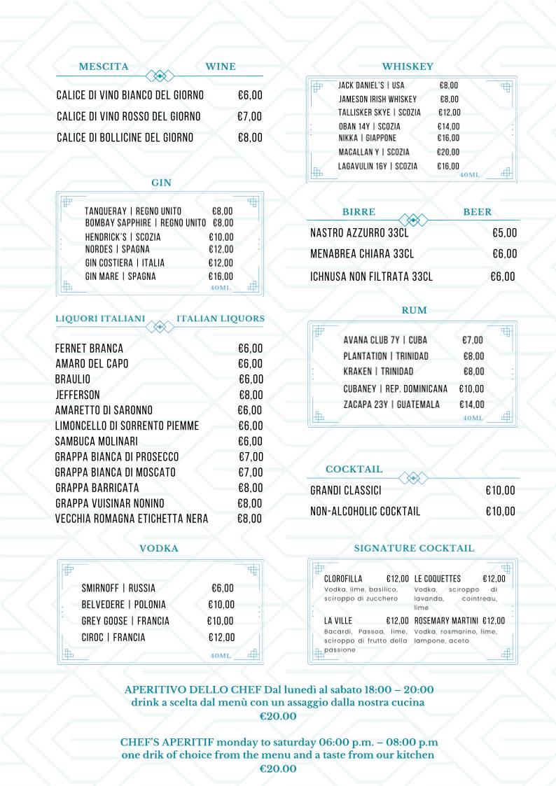 Menu di Il Torlonia 
