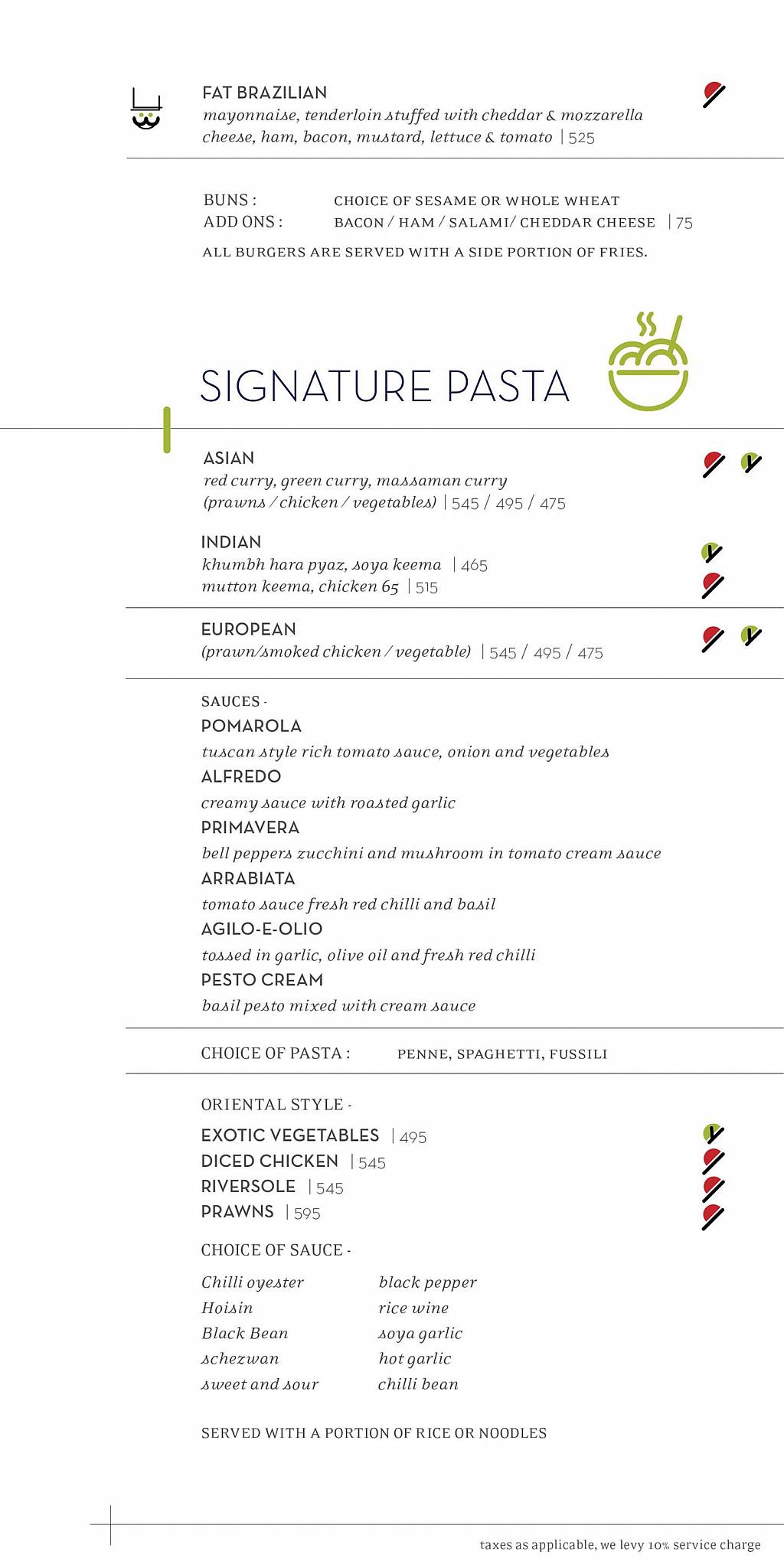 Impromptu menu