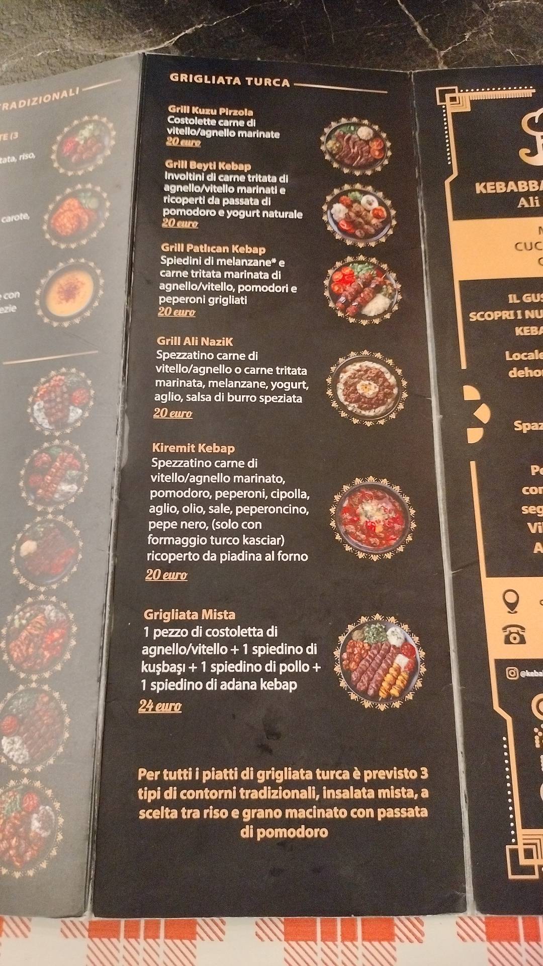 Menu di Kebabbaro Di Rivoli 