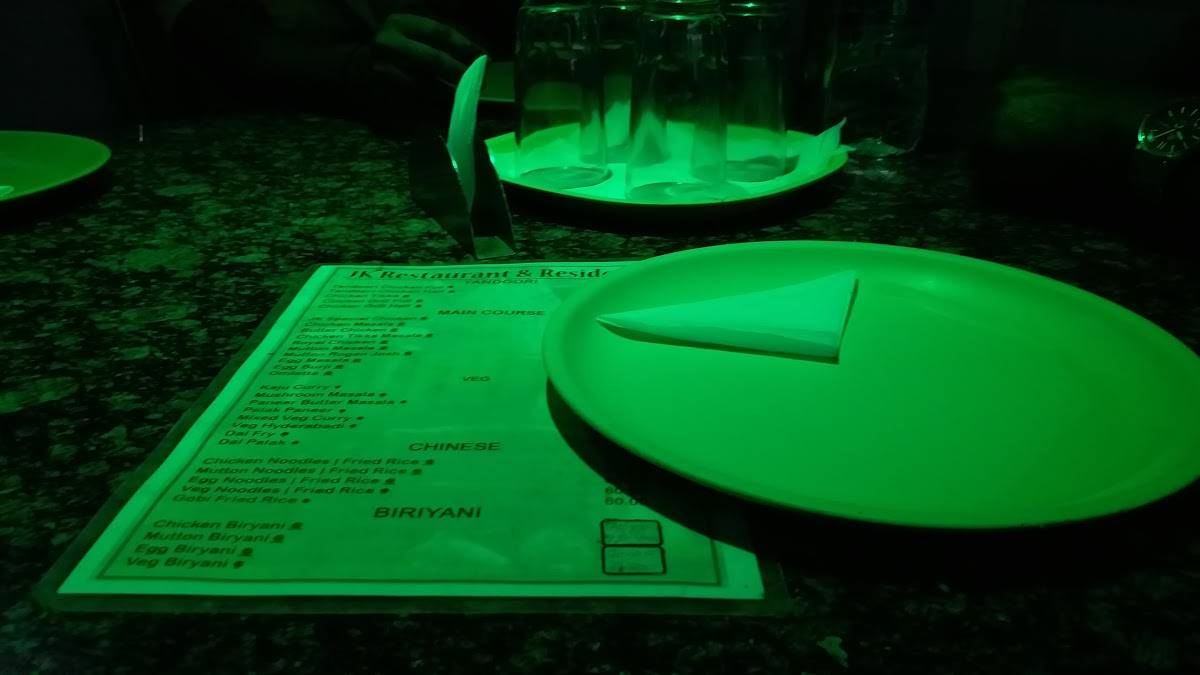JK Residency Restaurant menu