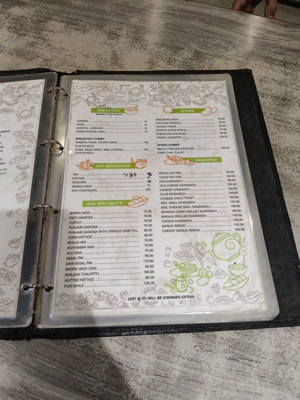 Jeevan Restaurant menu