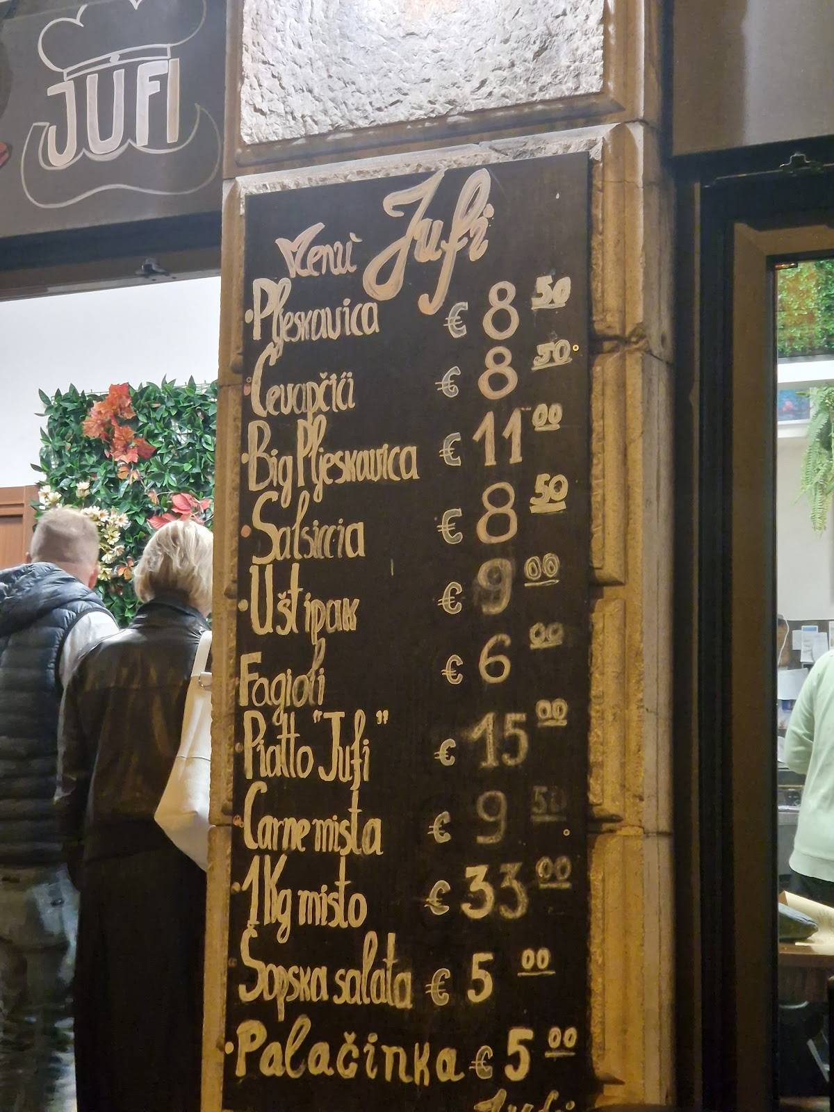Menu di Jufi 