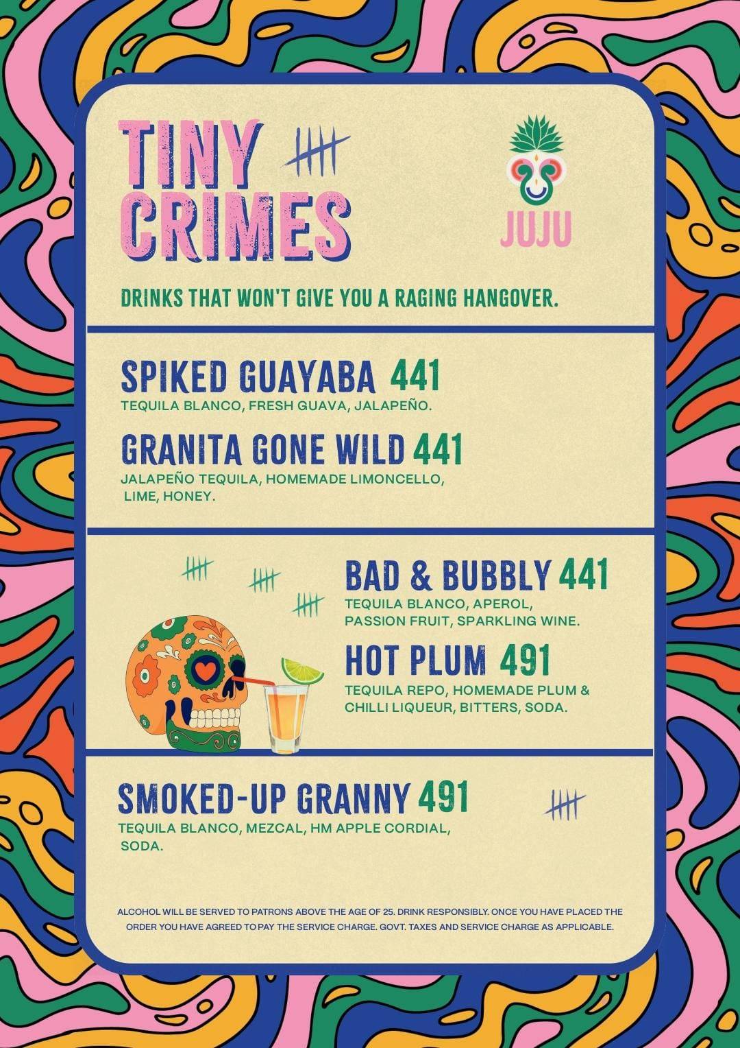 Juju - Mexican Tapas Bar menu