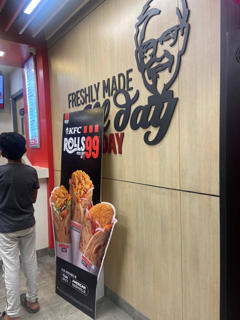 KFC menu
