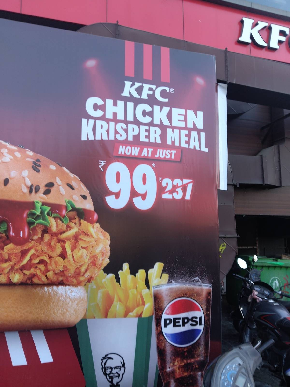 KFC menu