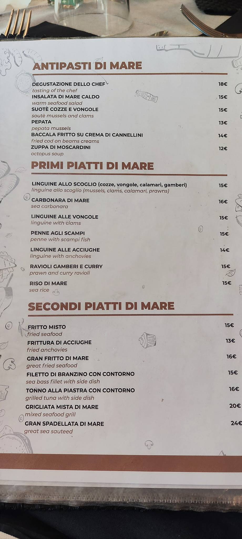 Menu di Kalika 