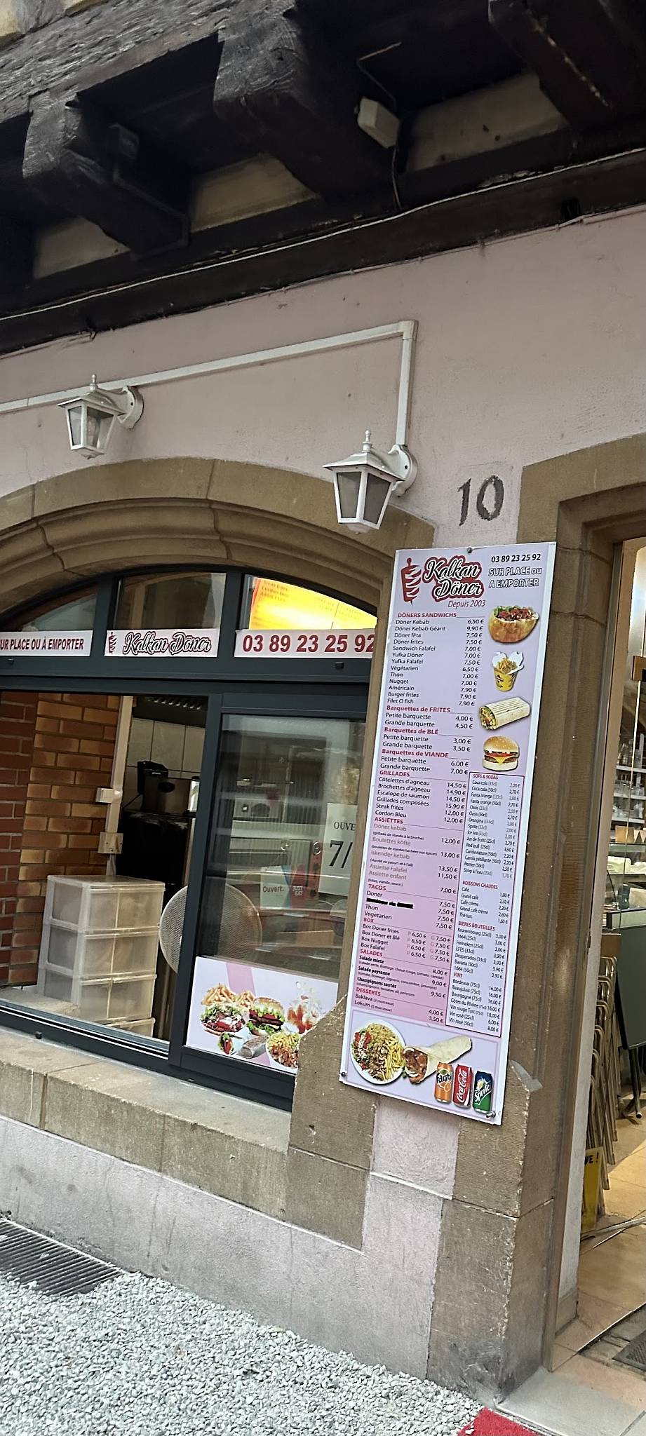 Menu de Kalkan Döner