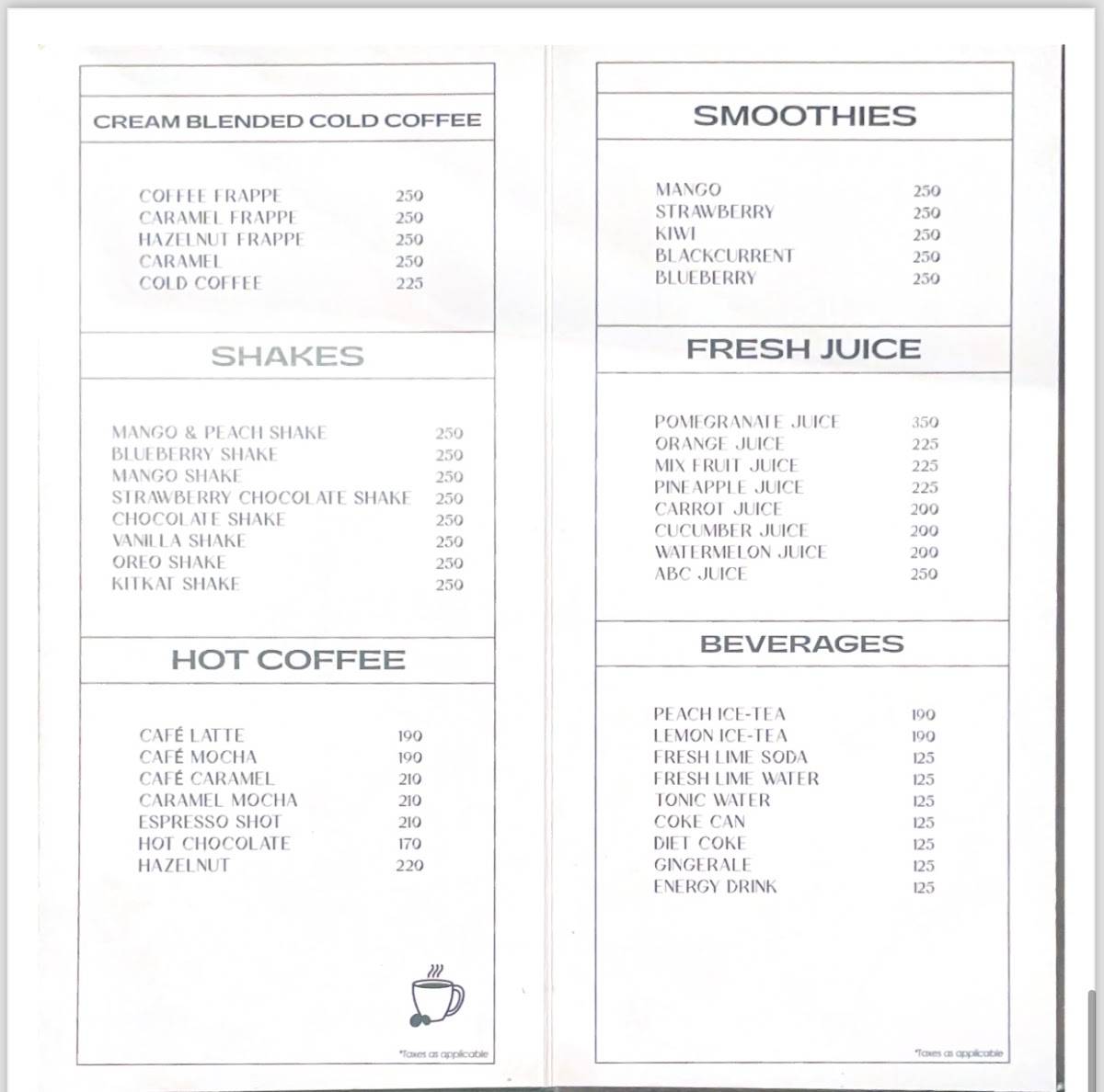 Katani premium menu