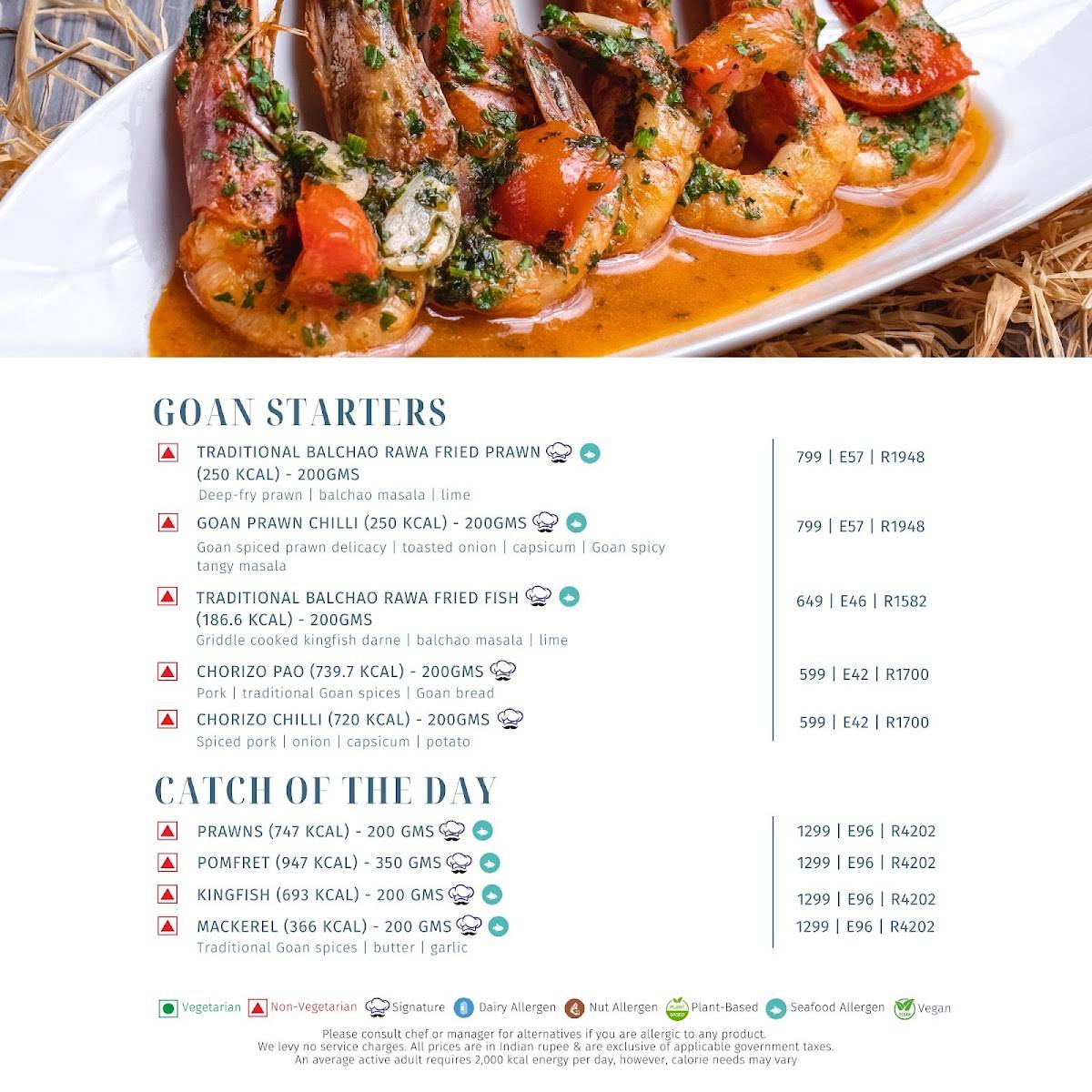 Kava - Fairfield by Marriott Goa Benaulim menu