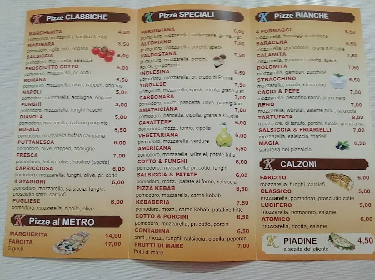 Menu di Kebaberia Reno 